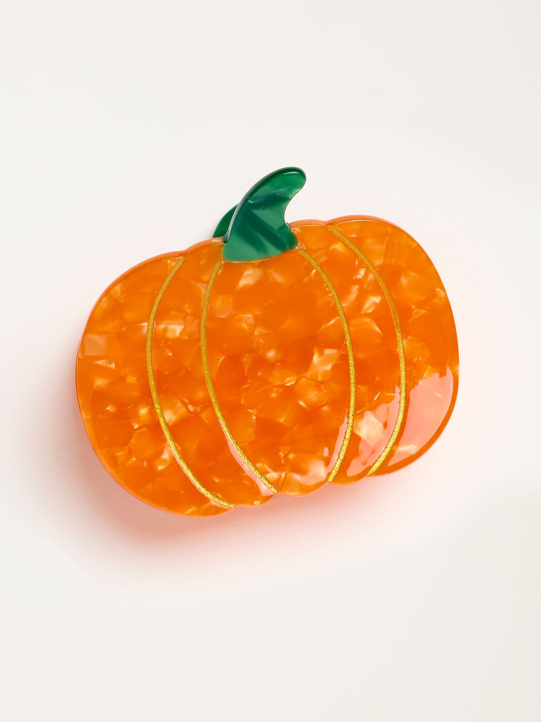Orange - Halloween Pumpkin Claw Clip
