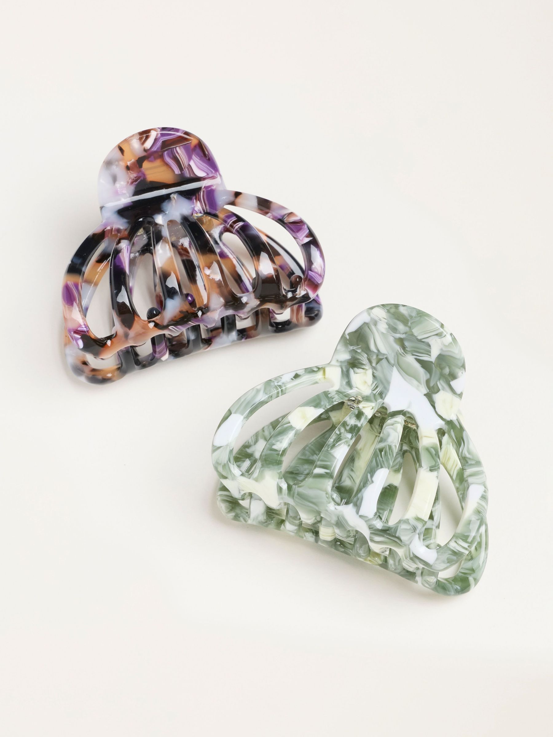Multi - 2 Pack Cut Out Claw Clip
