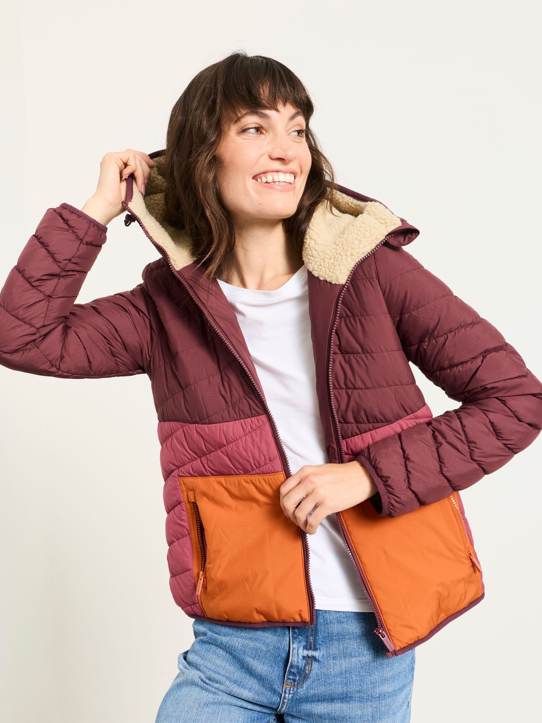 Purple Colourblock - Puffer Jacket