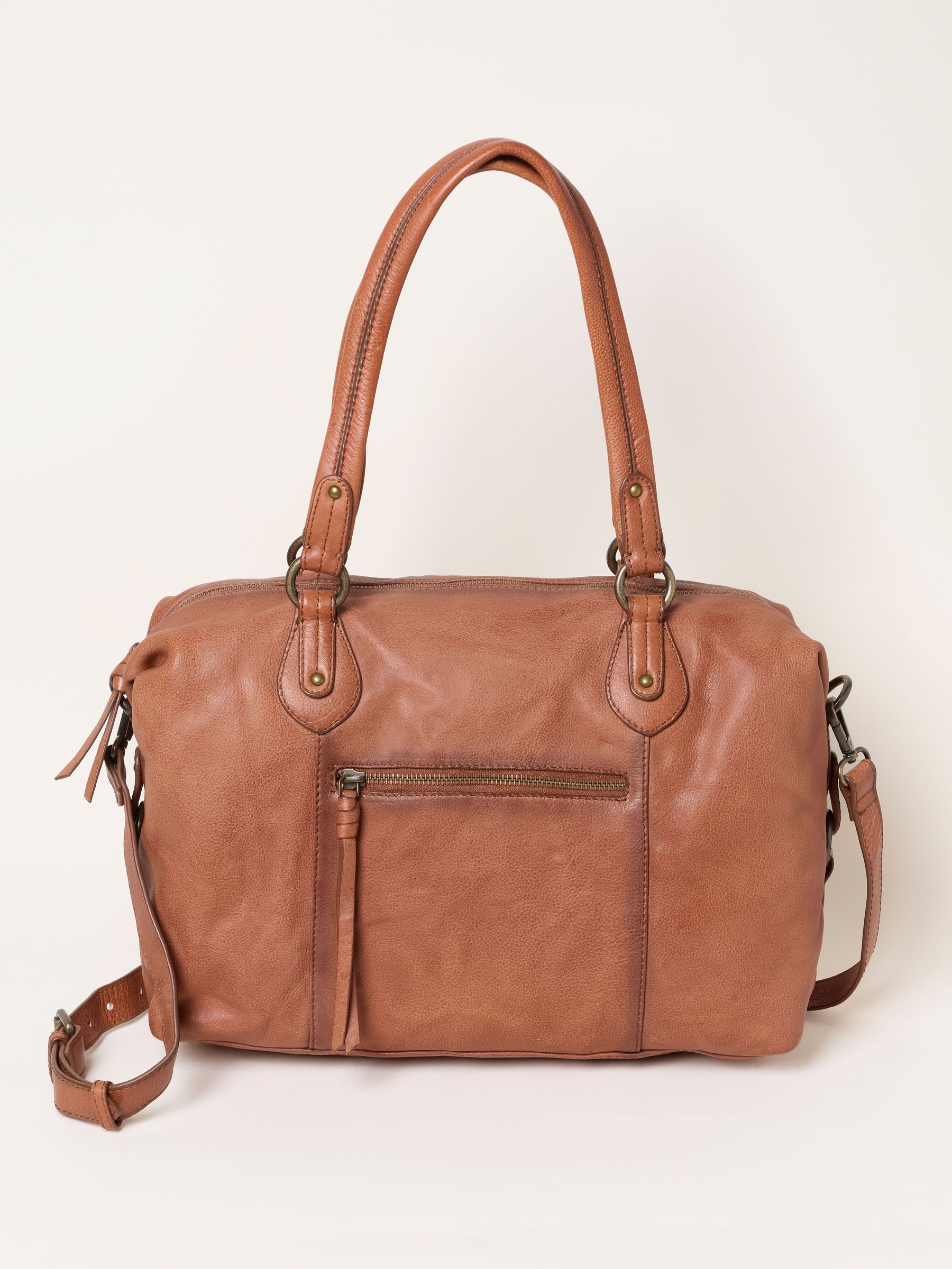 Chestnut Brown - Leather Shoulder Bag