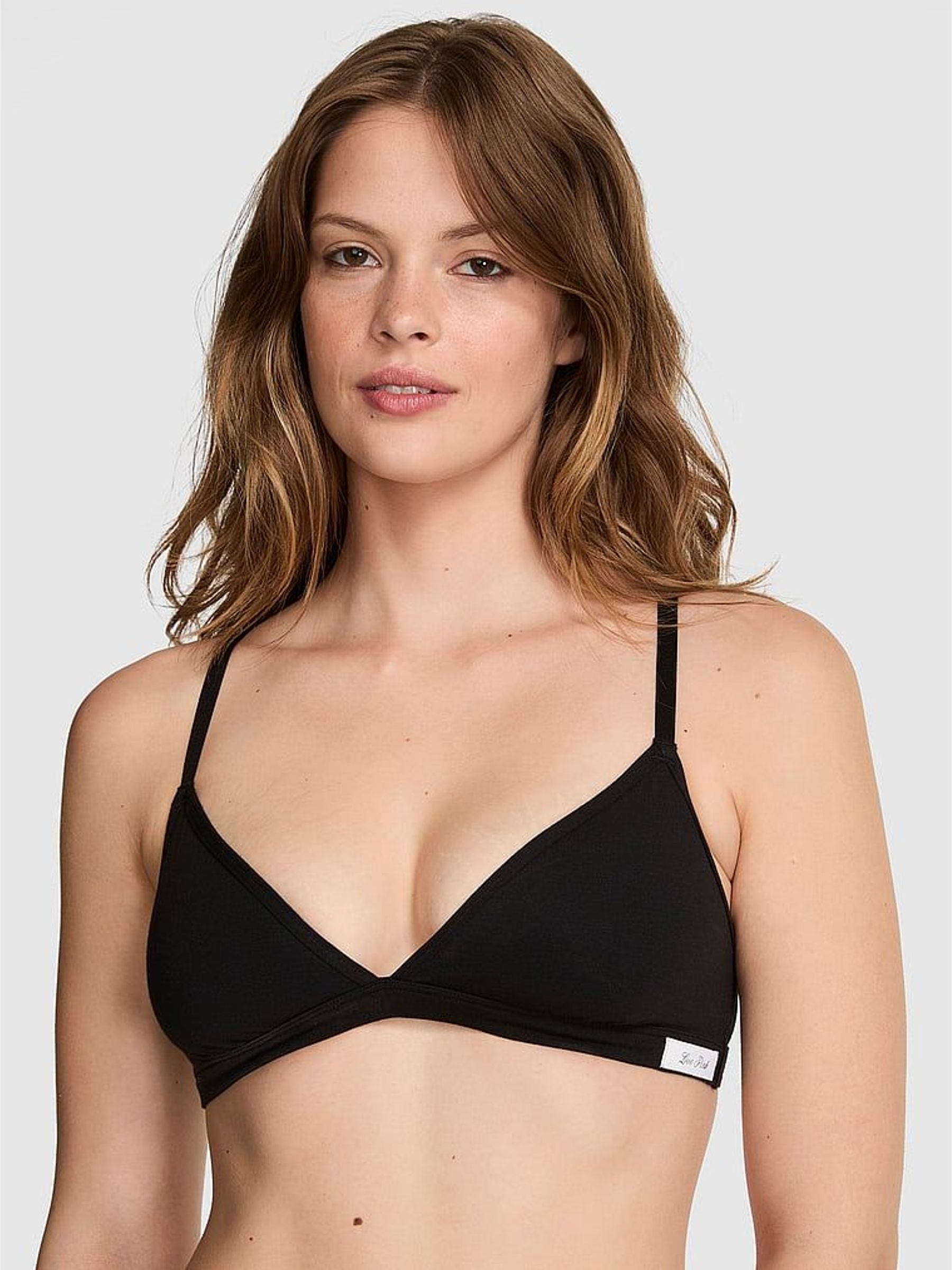 Black - Cotton Bralette