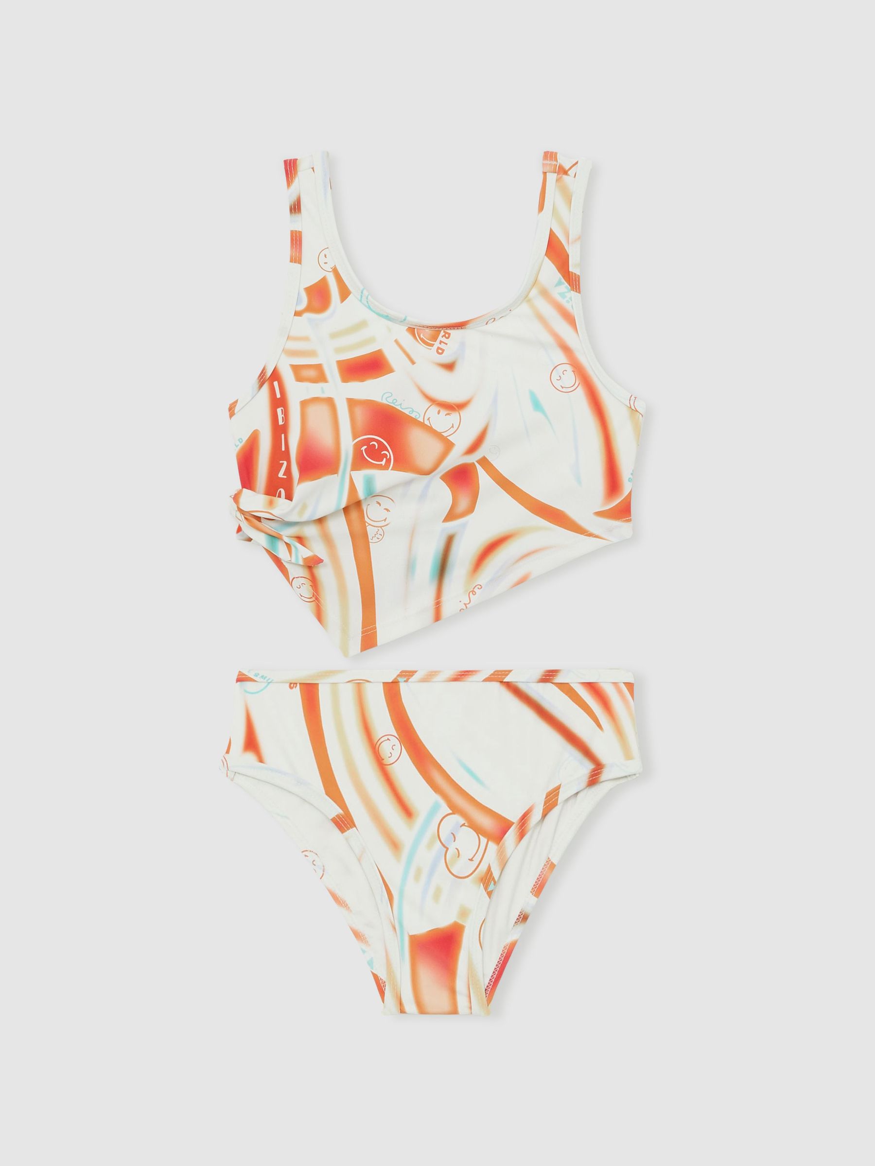 13-14 yrs SmileyWorld Printed Bikini Set in Multi (H11174) | CHF 60