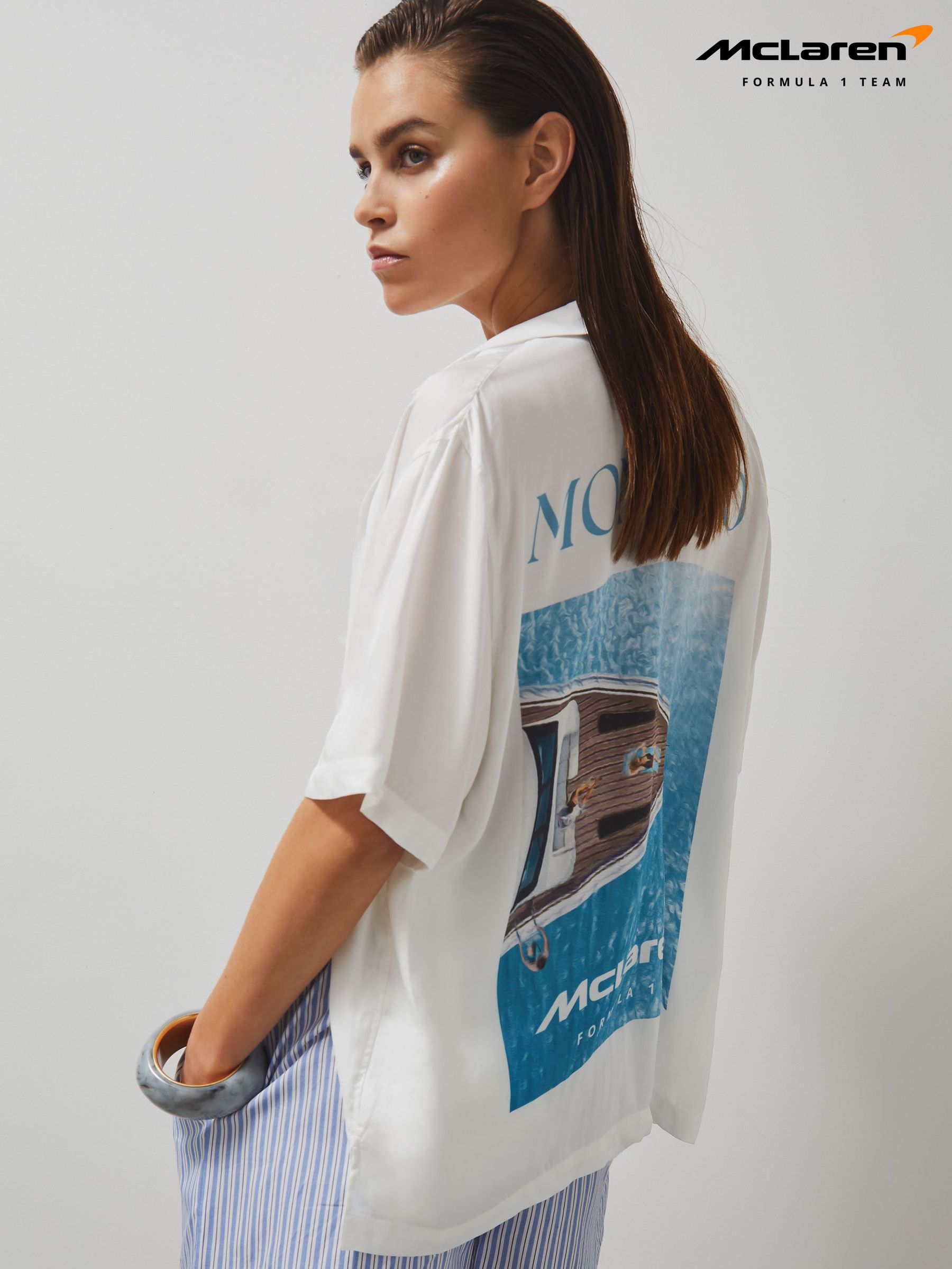McLaren F1 Team Monaco GP Shirt in White (H11918) | US$0