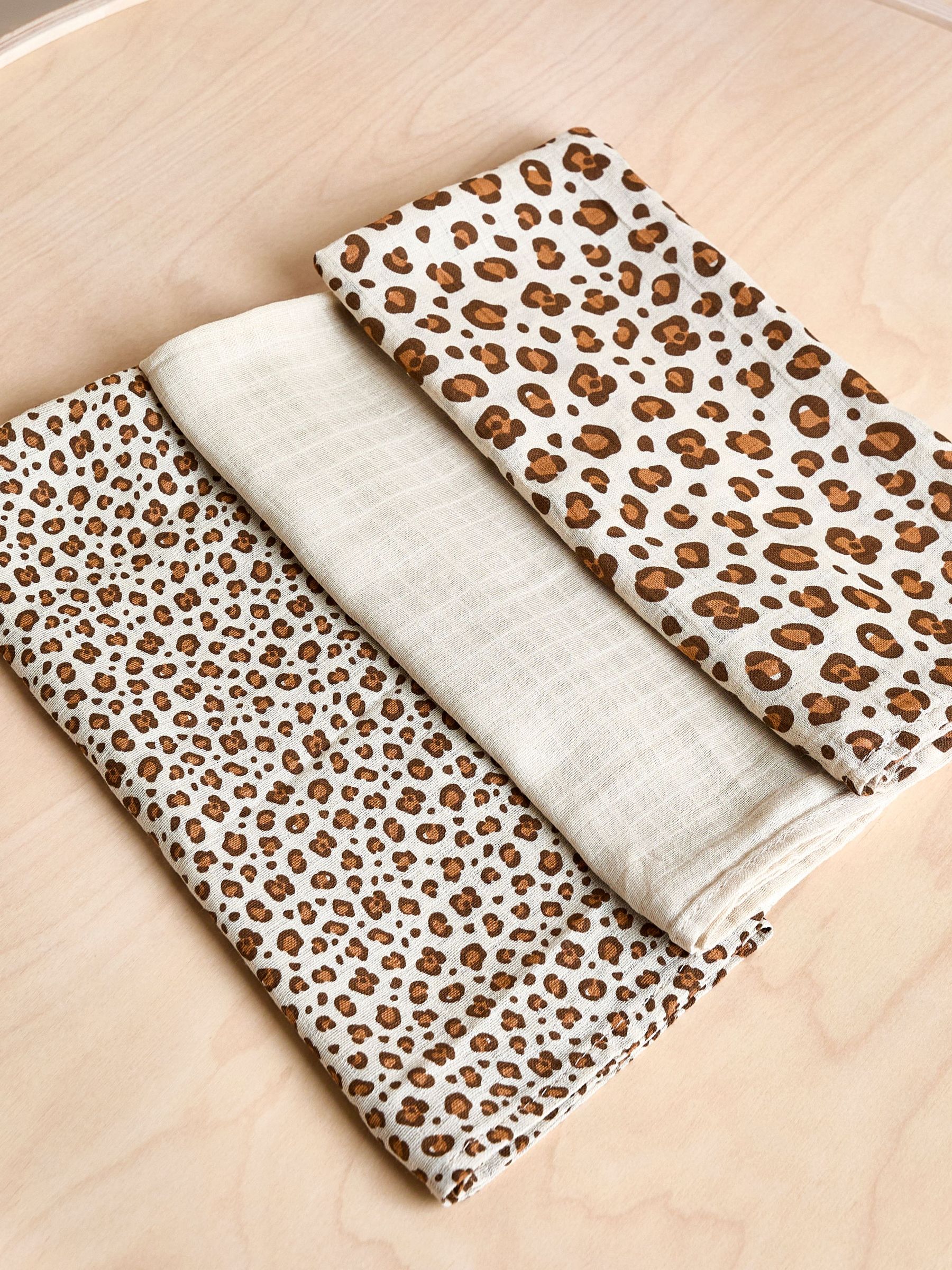 3-Pack Muslins Leopard Print (H14530) | $19