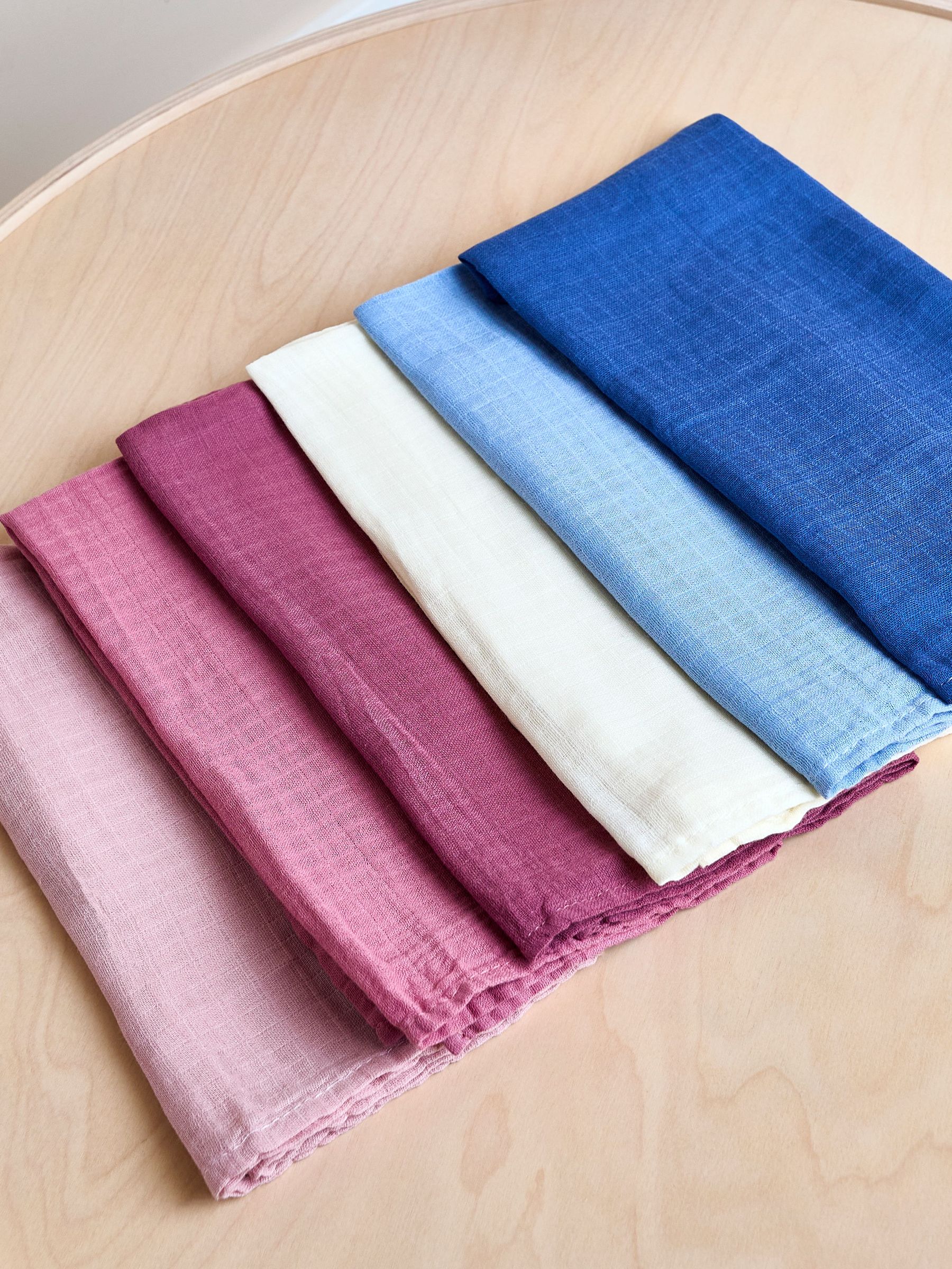 6-Pack Dusky Pastel Muslins (H14541) | $22