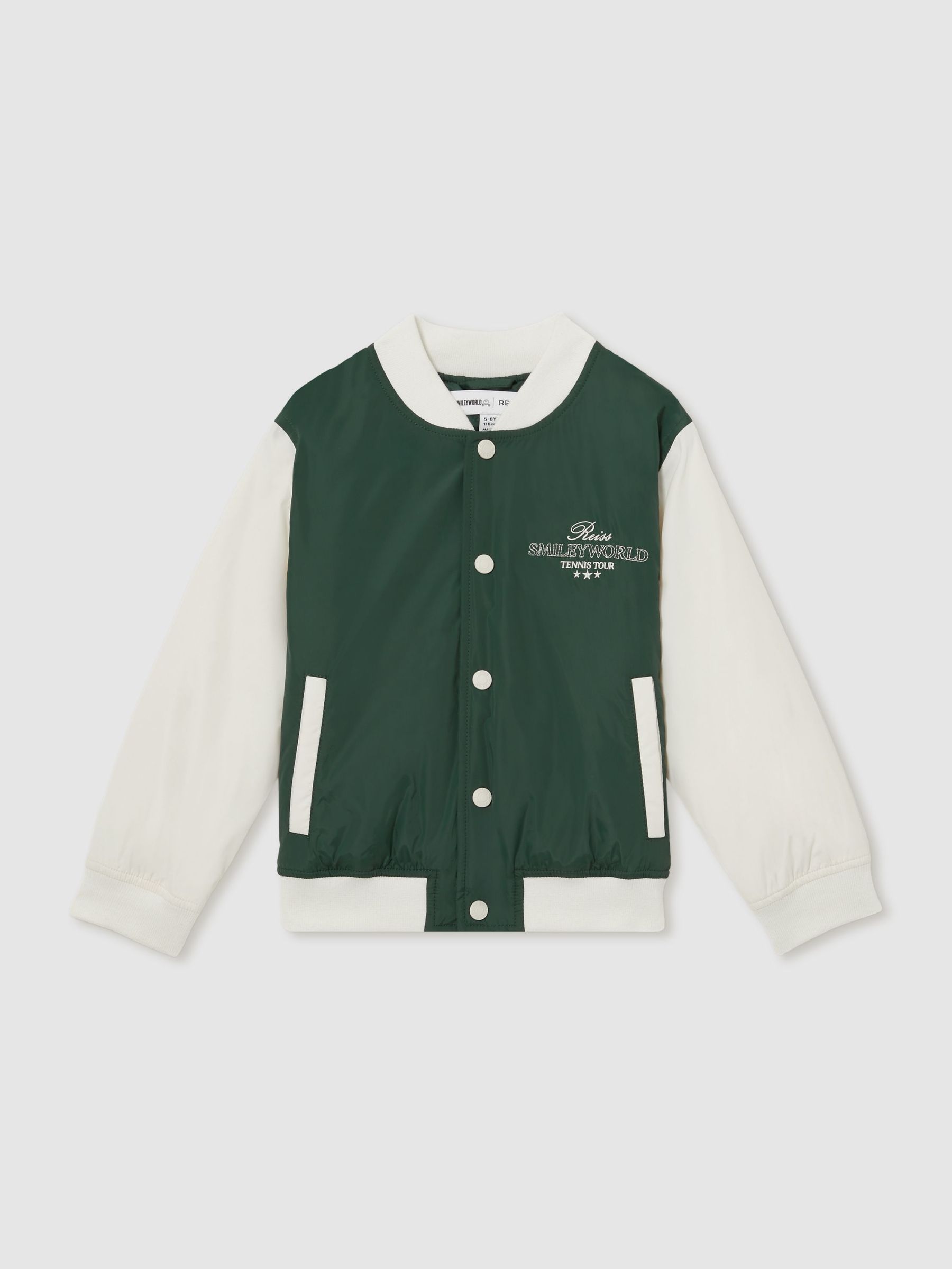 13-14 yrs SmileyWorld | Reiss Bomber Jacket in Dark Green (H15086) | CA$165
