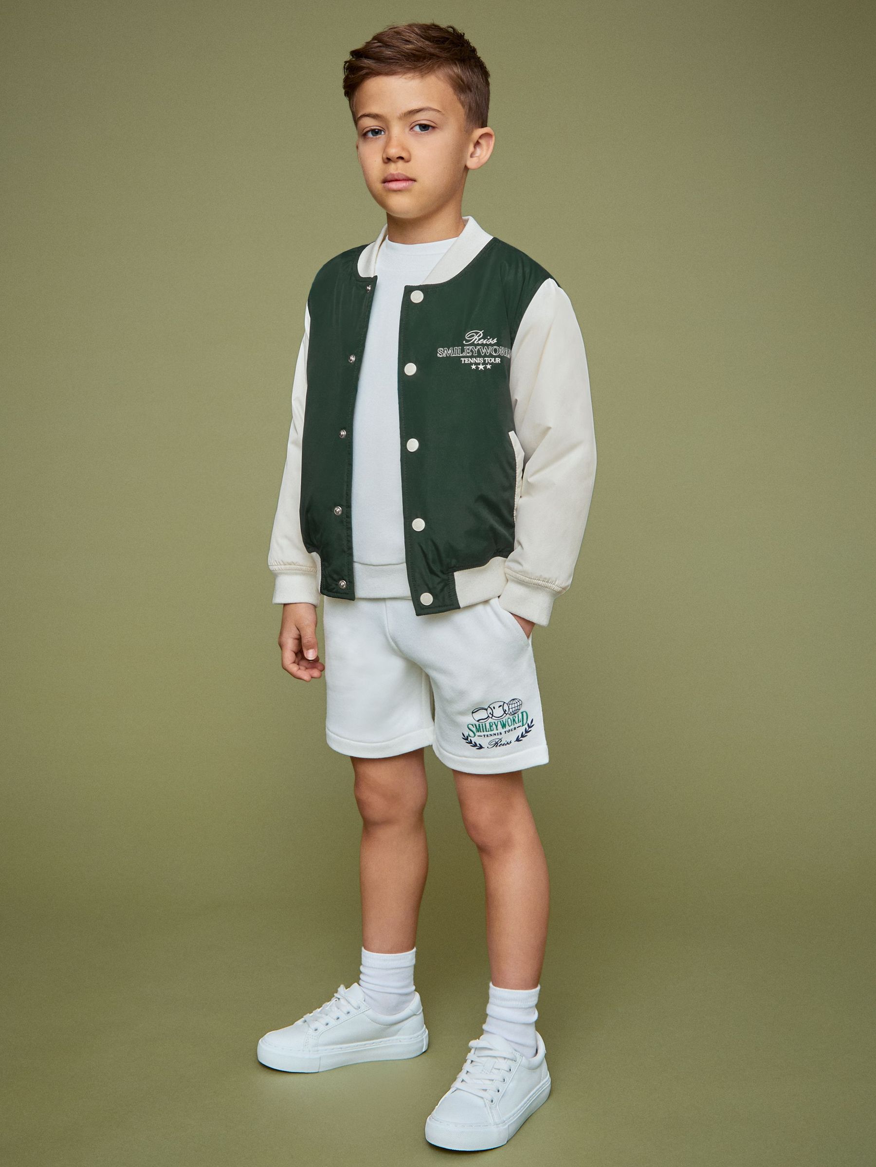 3-9 yrs SmileyWorld | Reiss Bomber Jacket in Dark Green (H15087) | $125