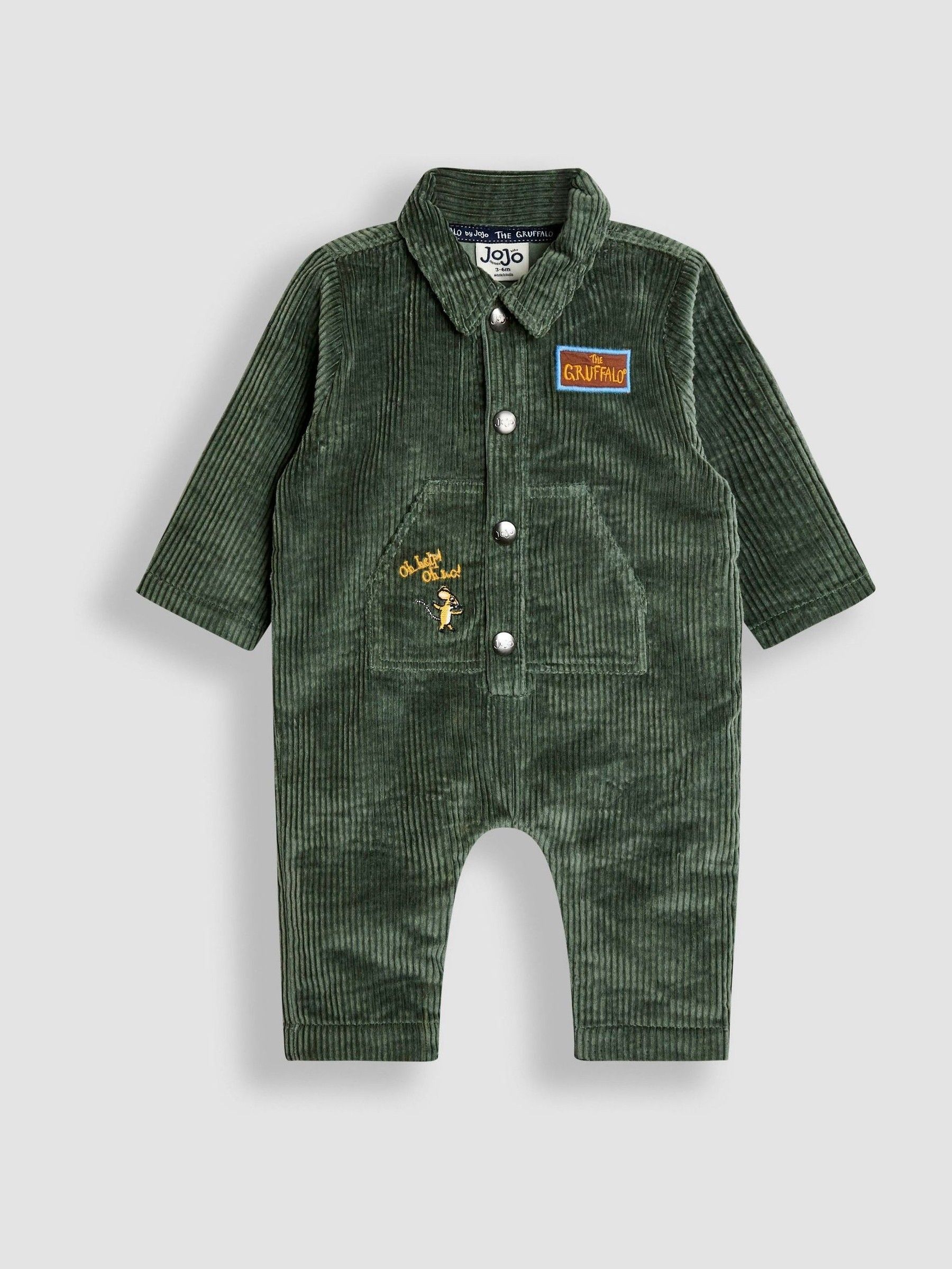 Gruffalo Khaki Green Cord Romper (H15189) | $58 - $65