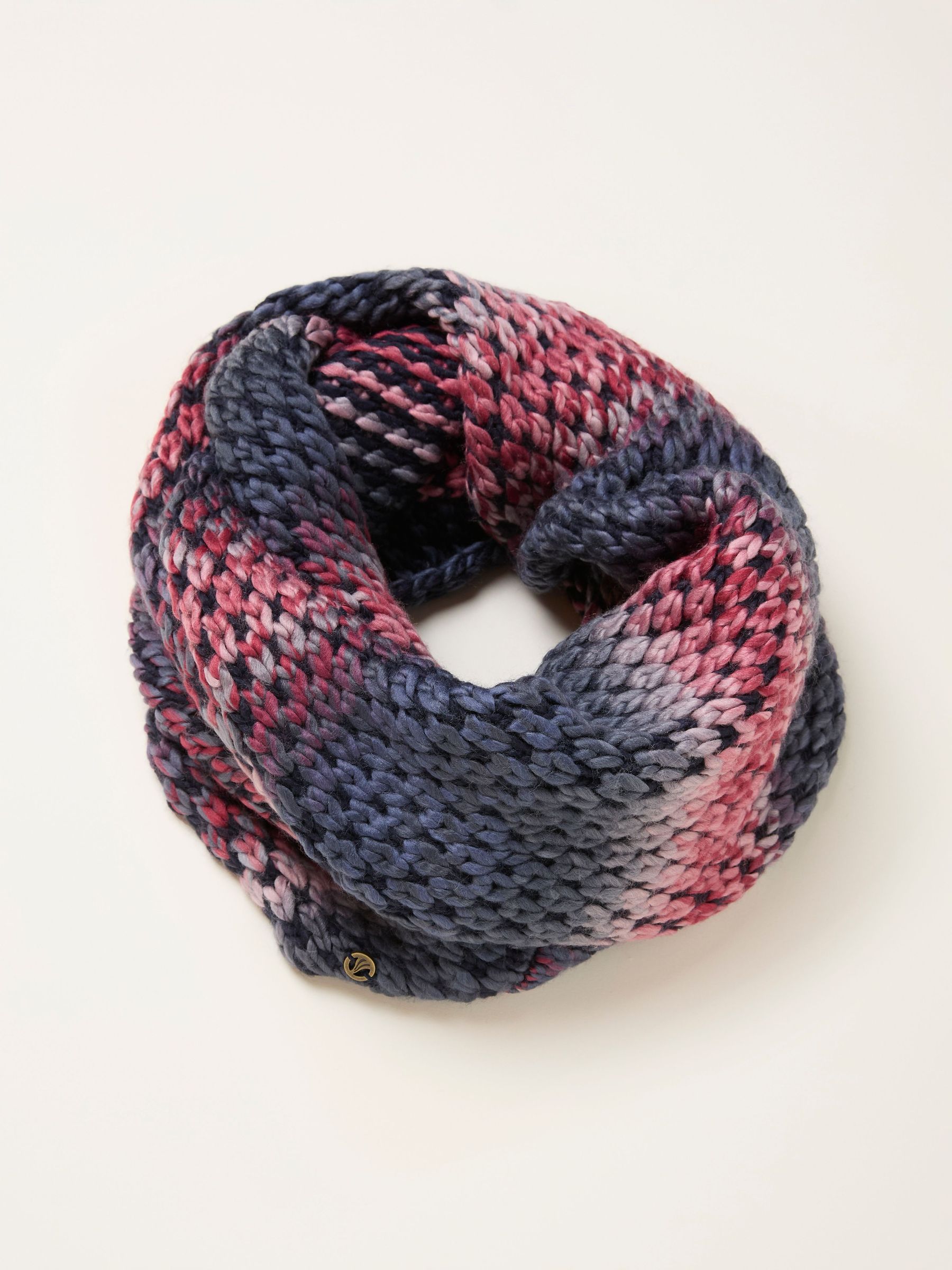Navy Space Dye Snood (H15282) | $60