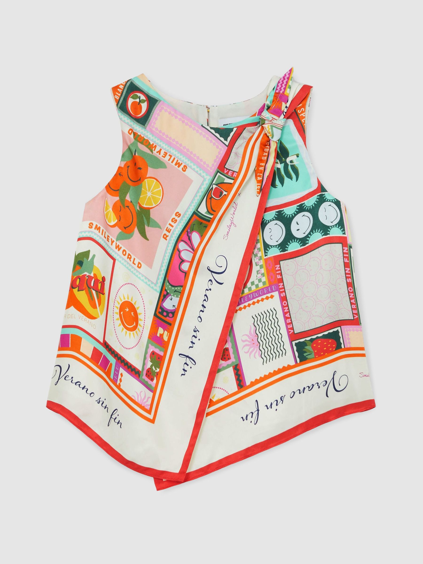 13-14 yrs SmileyWorld Motif Print Top in Multi (H15610) | $120