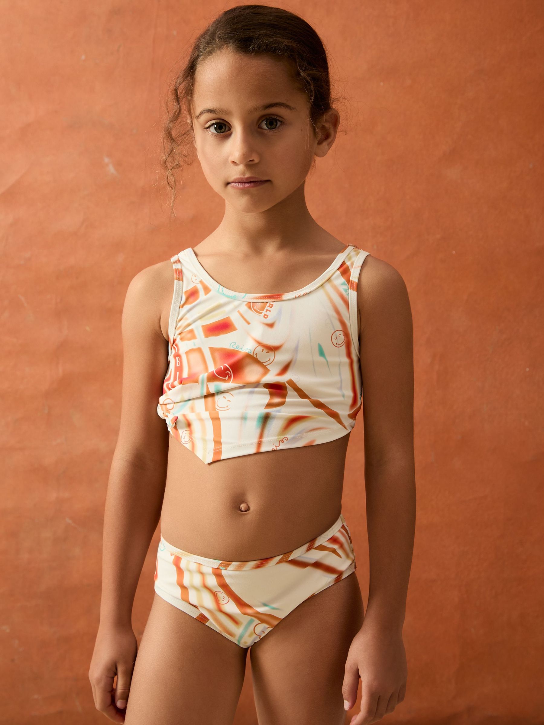 9-13 yrs SmileyWorld Printed Bikini Set in Multi (H15615) | CHF 55