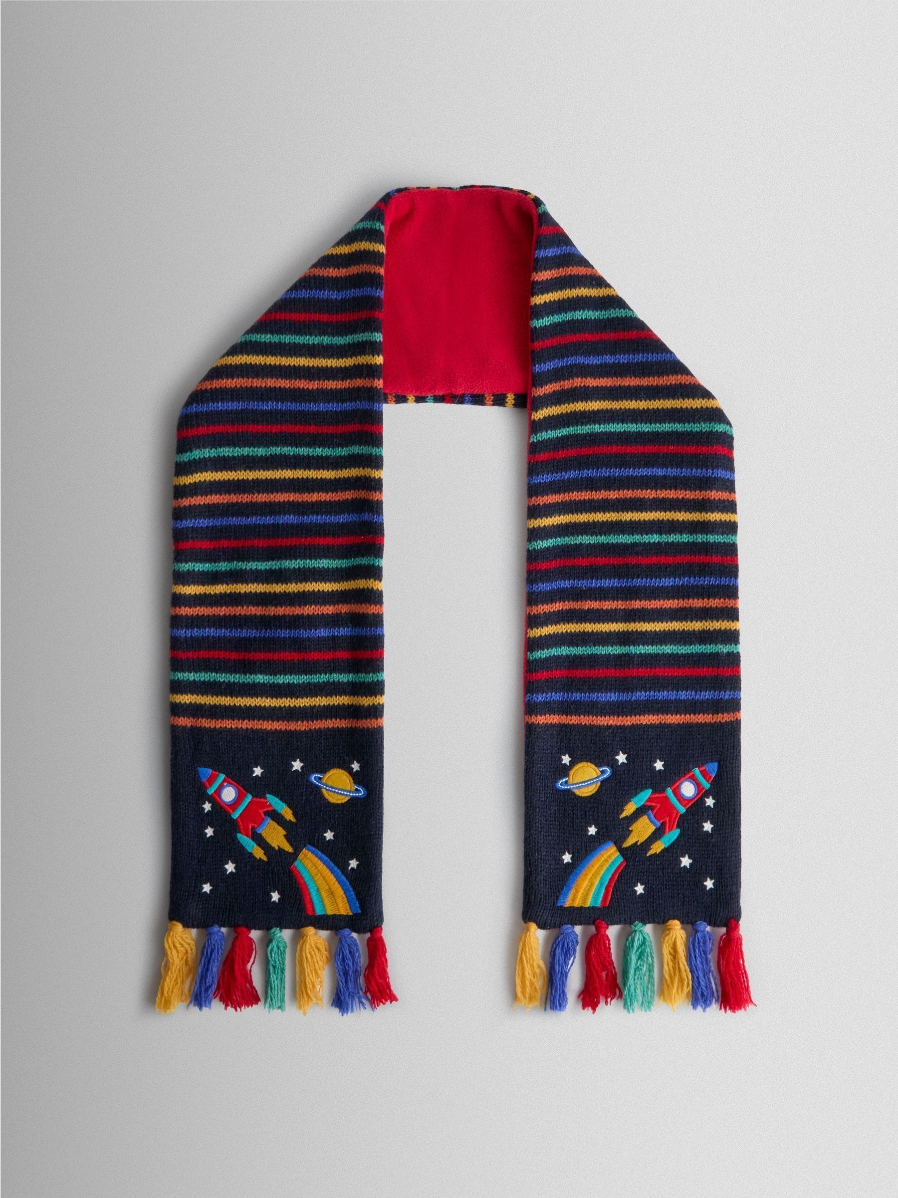 Navy Space Scarf (H15898) | $28