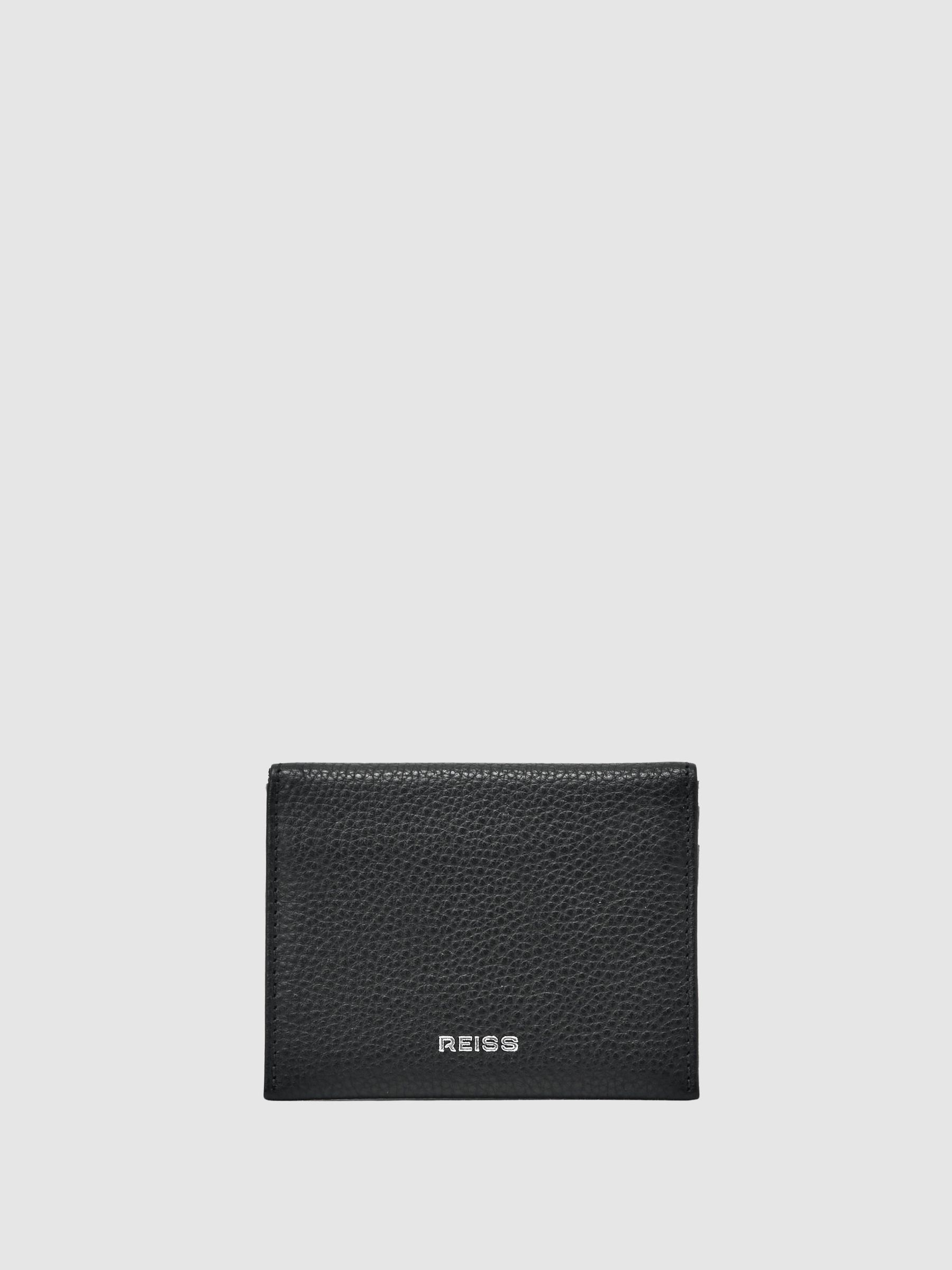 Leather Bi-Fold Cardholder in Black (H17113) | $65