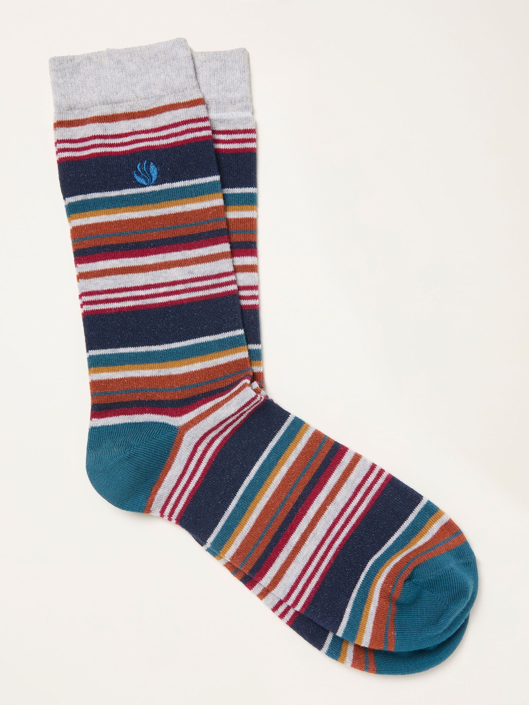 Grey Striped Socks (H21186) | $12