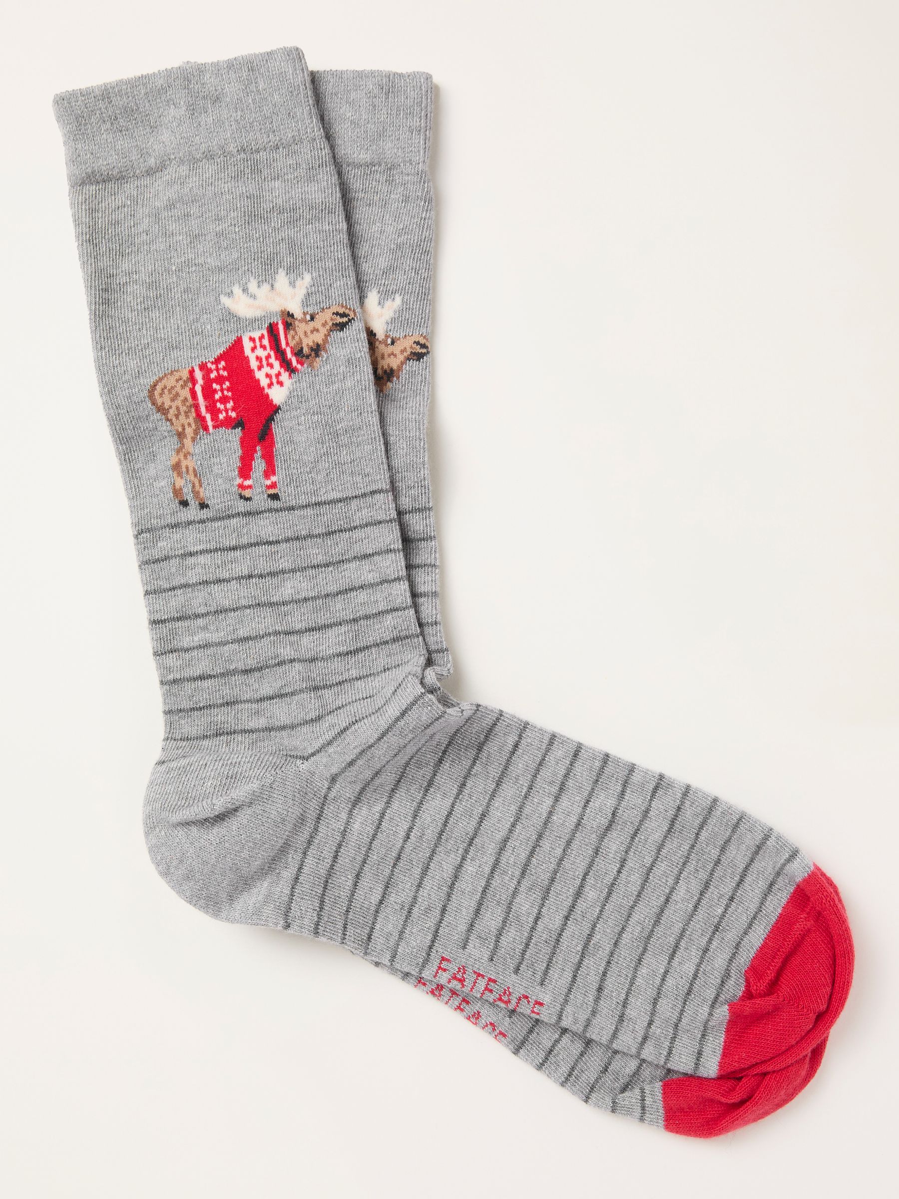 Grey Shelter Moose Socks (H21193) | €9.50