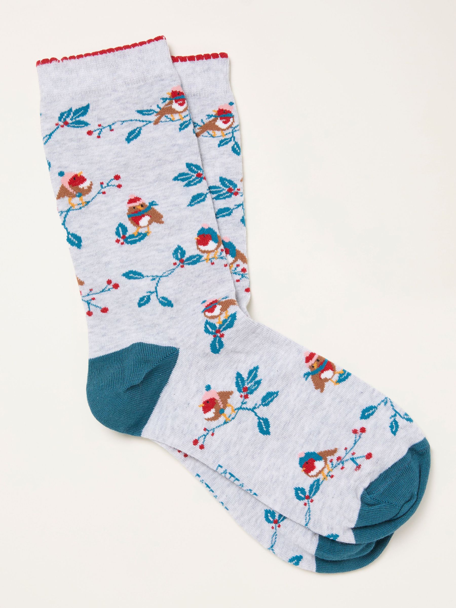 Grey Robin Socks (H21459) | $12