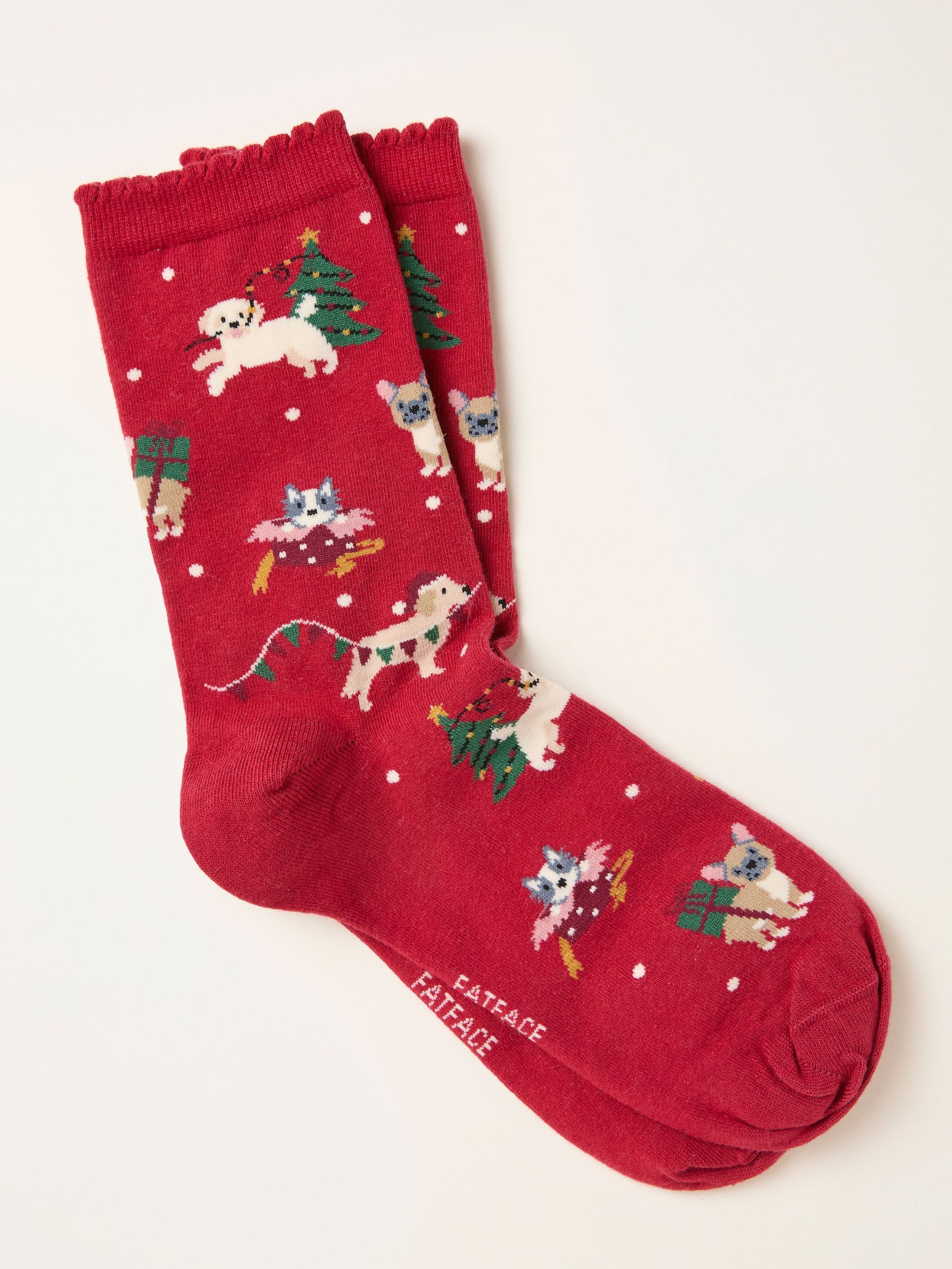 Red Christmas Dogs Socks (H21462) | €9.50