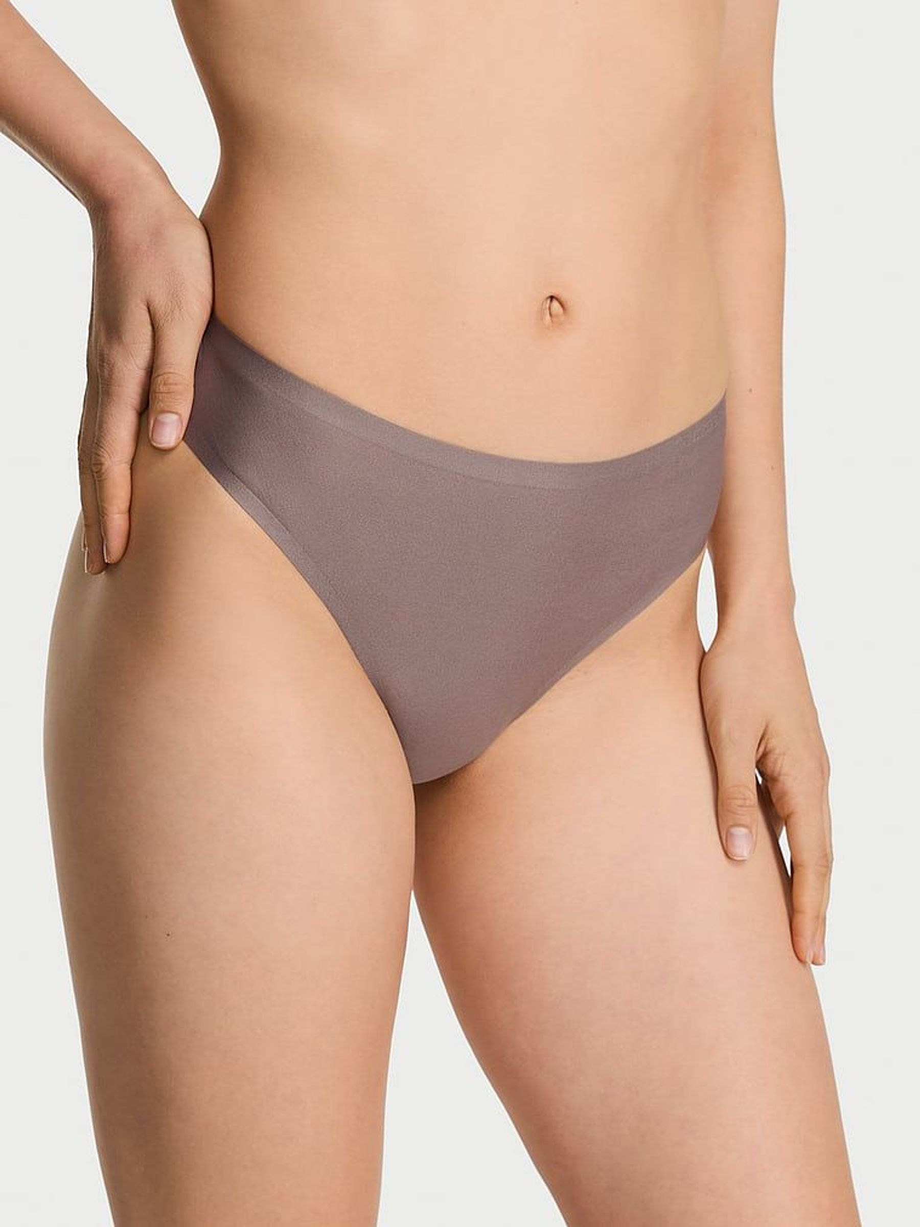 Cloudy Grey Thong Mid-Rise Knickers (H22880) | €18.50