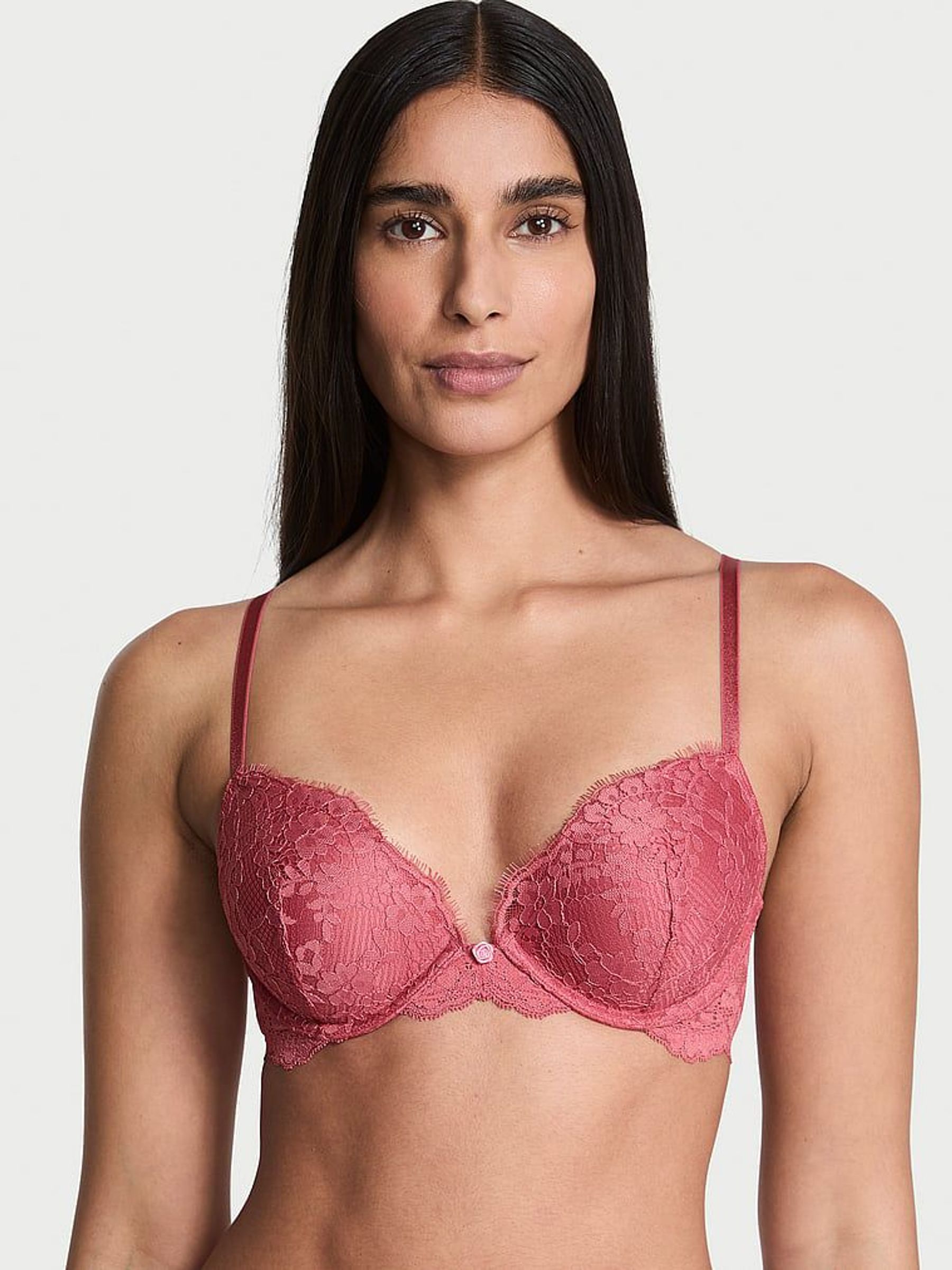 Seductive Rose Pink Push Up Lace Bra (H23555) | €56