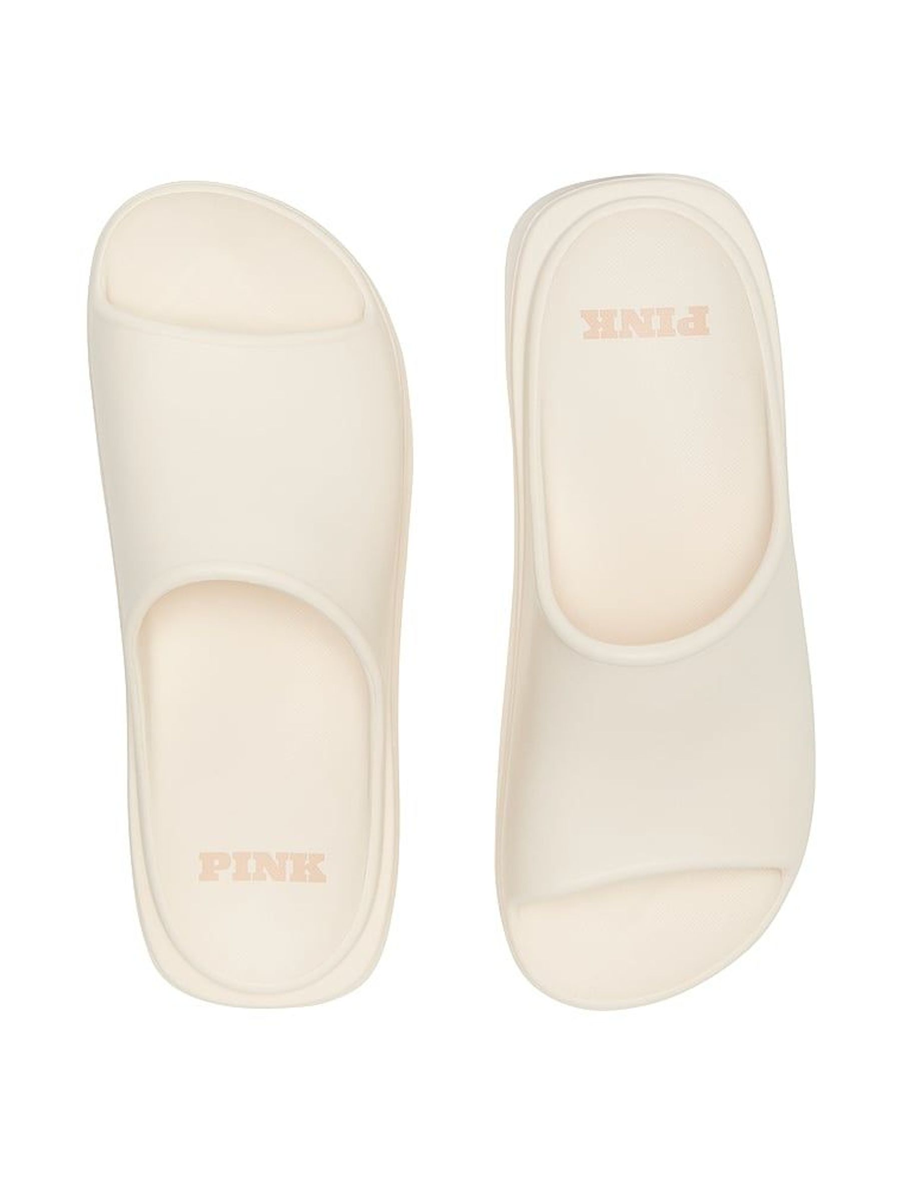 White Shell Platform Slide Sandals (H24026) | €29