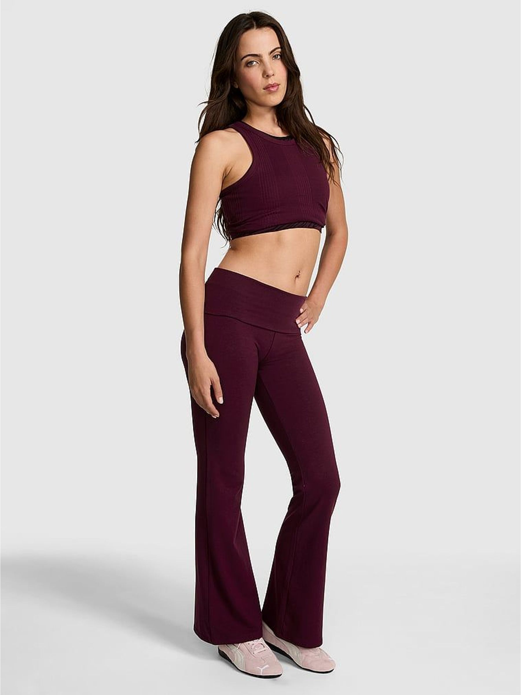 Purple Rose Foldover Leggings (H27933) | €58