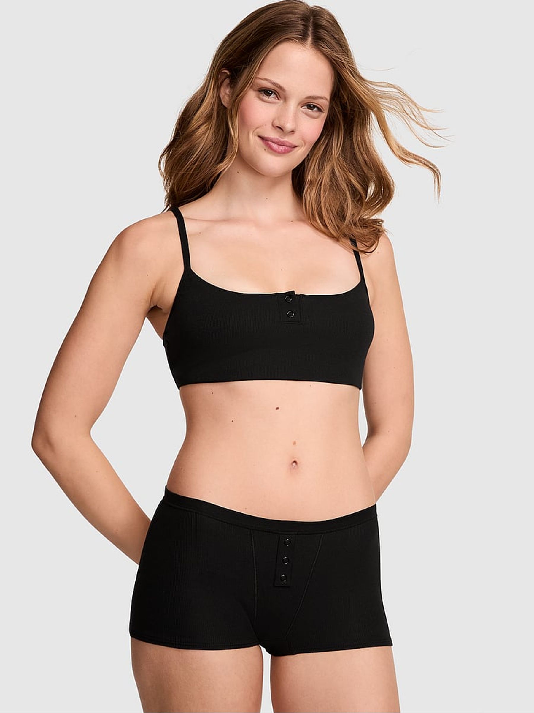 Black Boyshort Cotton Knickers (H28360) | €11.50