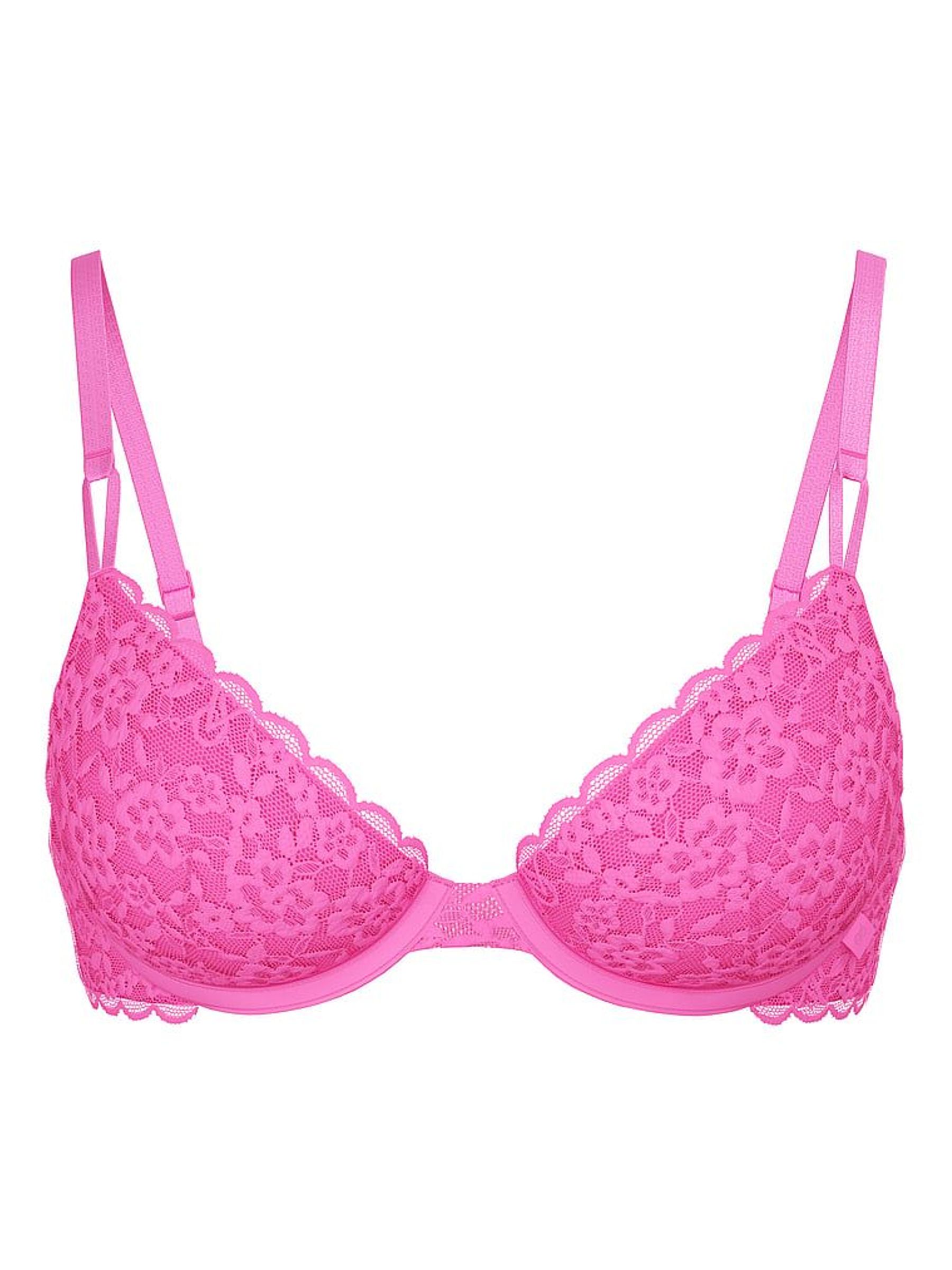 Ultra Pink Demi Sexy T-Shirt Lace Bra (H28773) | €32