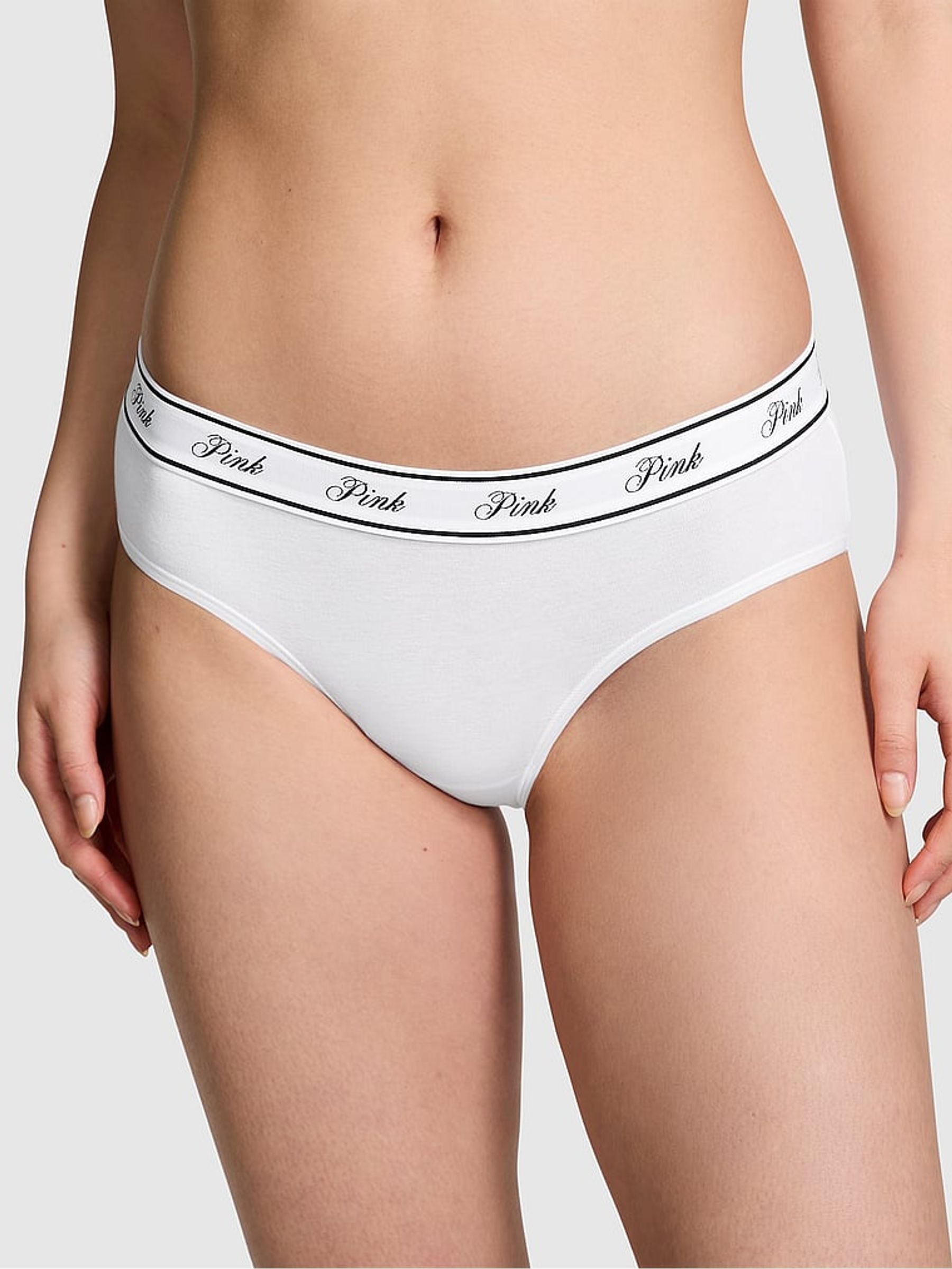 White Hipster Cotton Logo Knickers (H28784) | €11.50