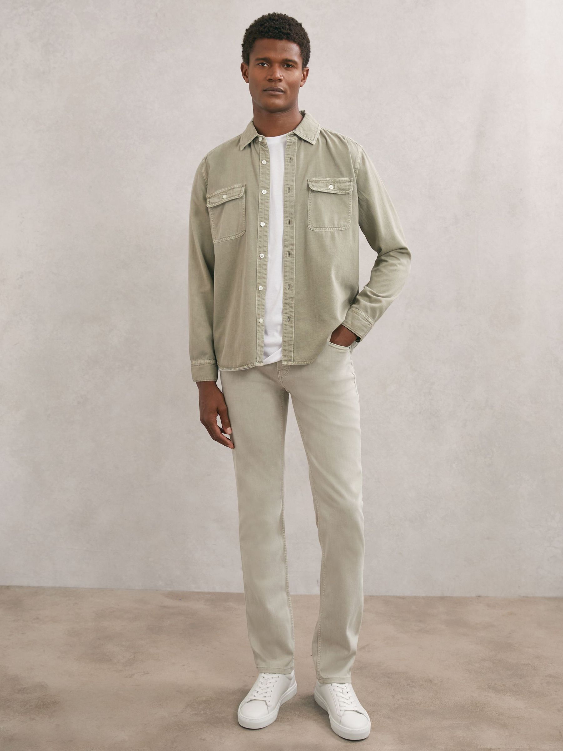 Paige Federal Jeans in Light Grey (H30101) | Kč8,180