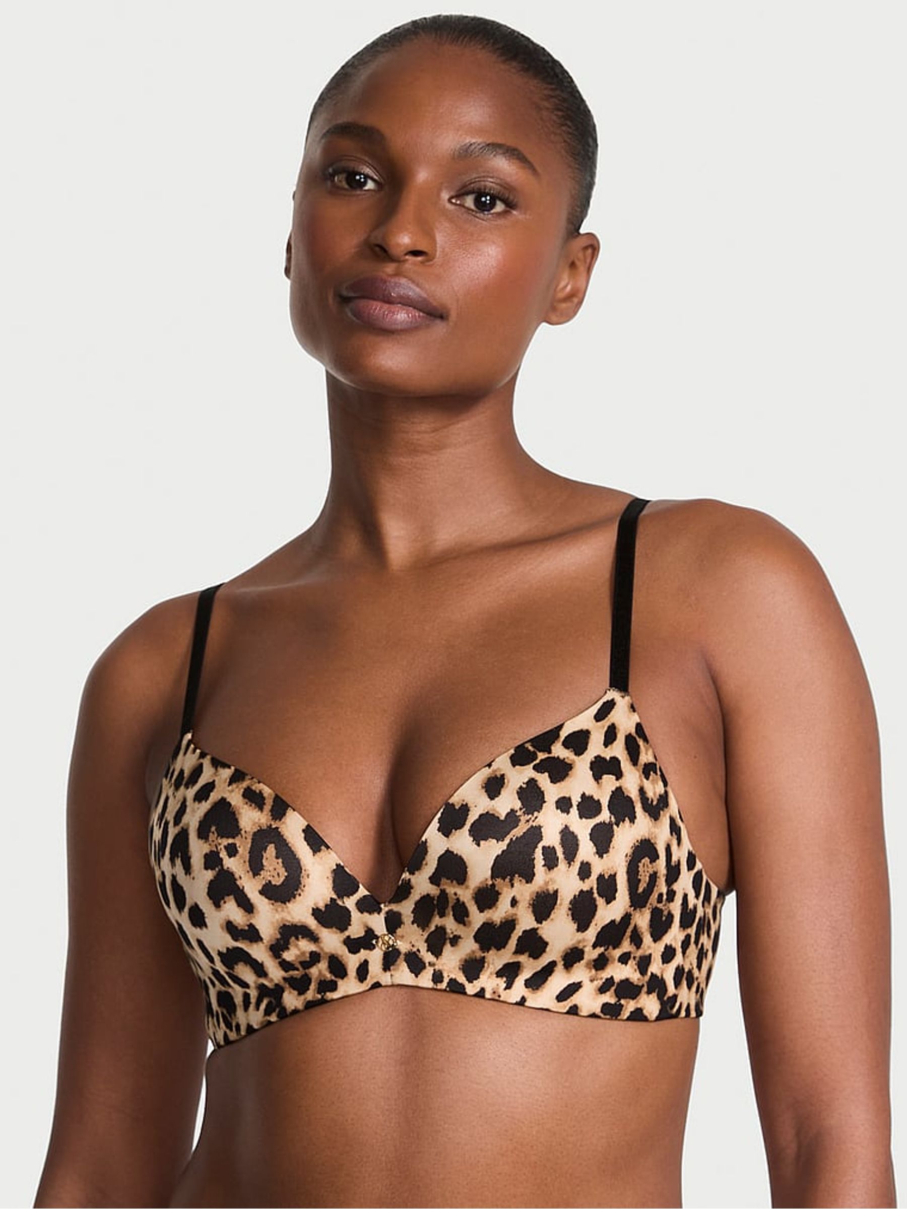 Leopard Brown Non Wired Push Up So Obsessed Bra (H30802) | €58