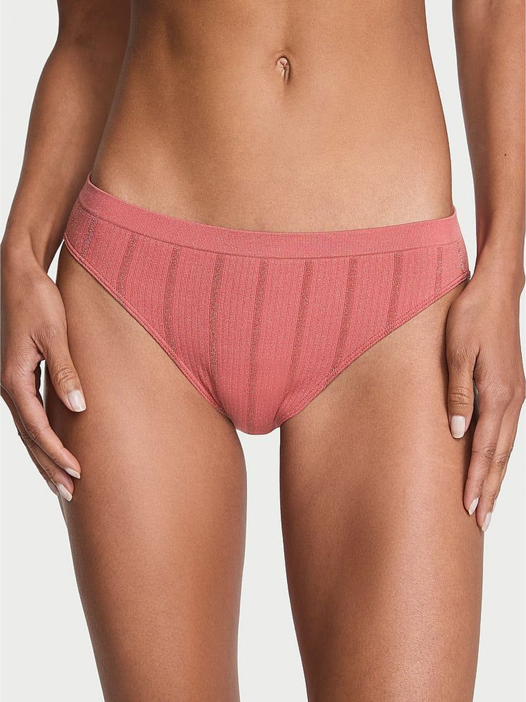 Seductive Rose Pink Stripe Bikini Knickers (H30814) | €11.50