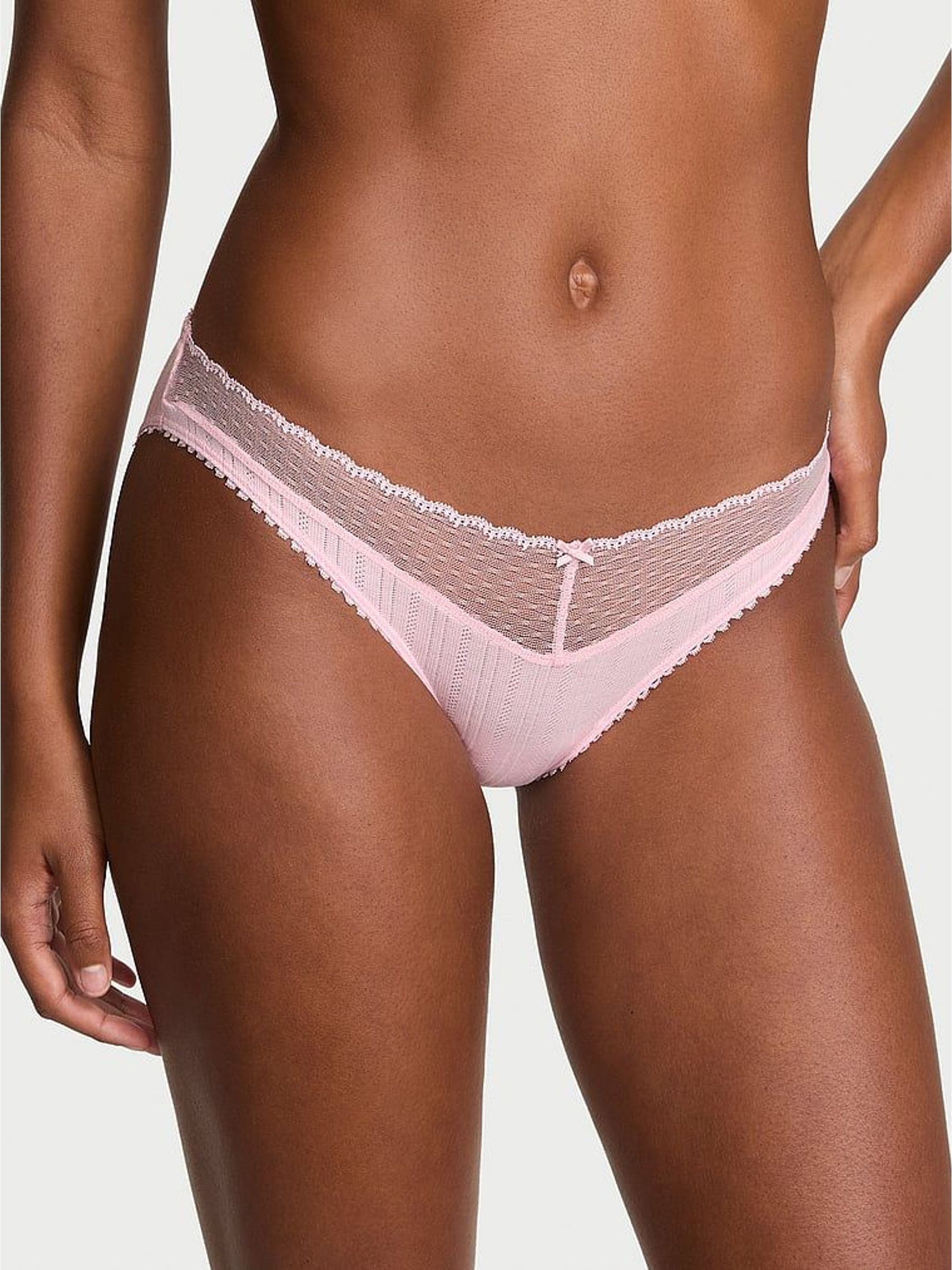 Pretty Blossom Pink Bikini Pointelle Knickers (H37812) | €11.50