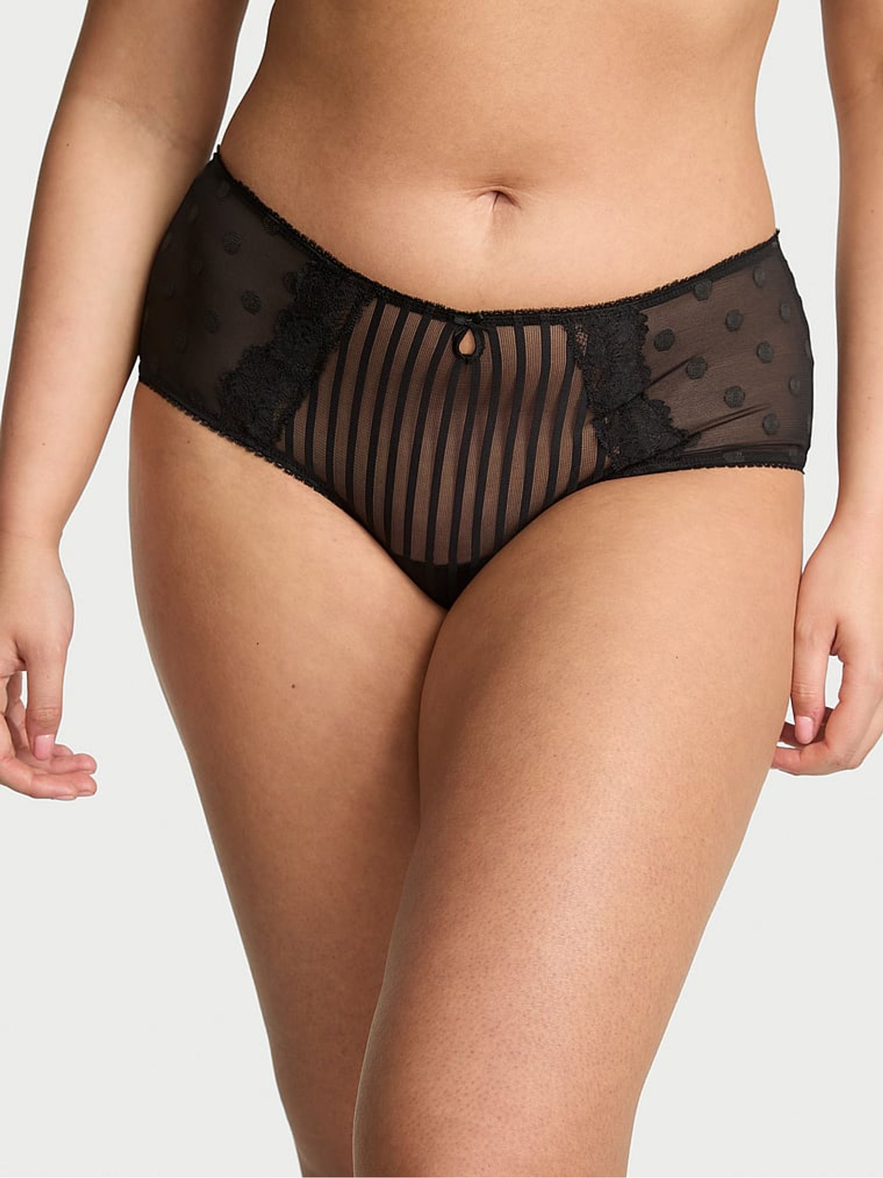 Black Cheeky Sheer Knickers (H37857) | €11.50