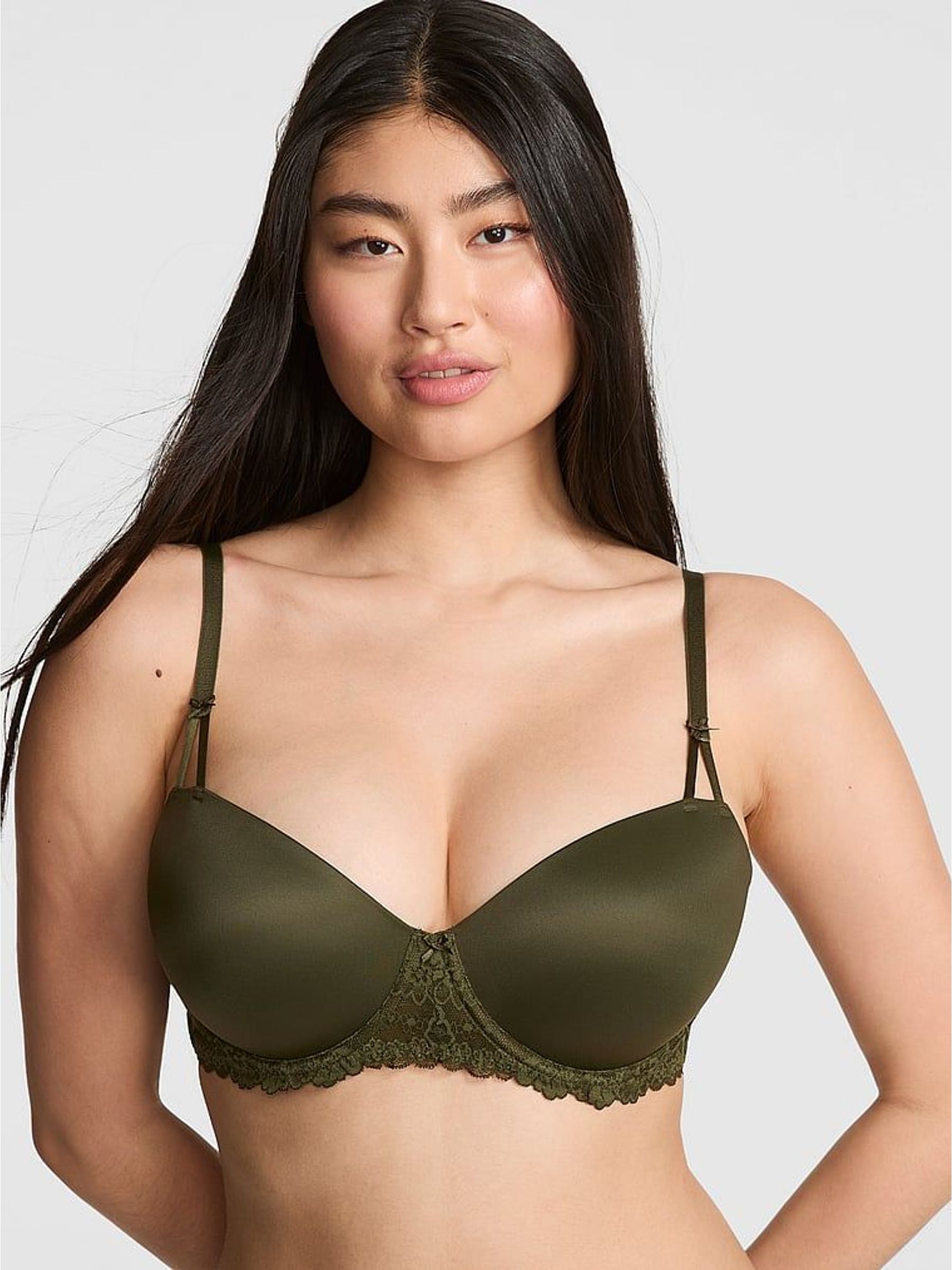 Olive Green Lightly Lined Balcony Bra (H43176) | €44