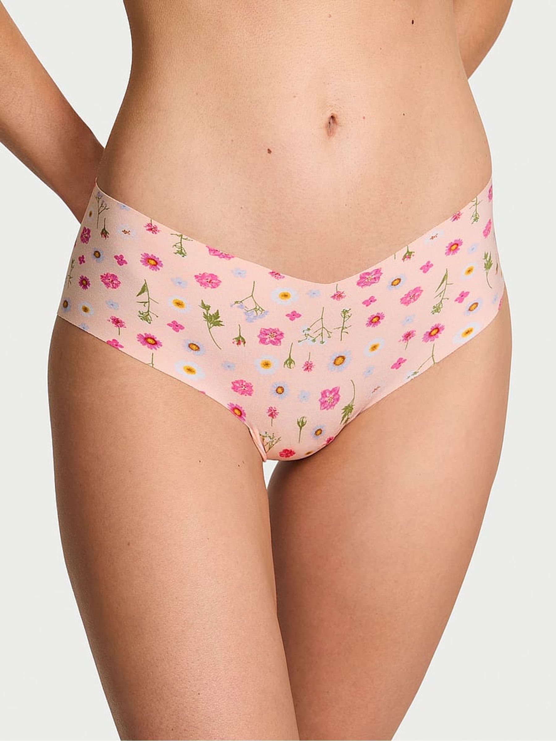 Purest Pink Floral Cheeky Knickers (H43603) | €11.50