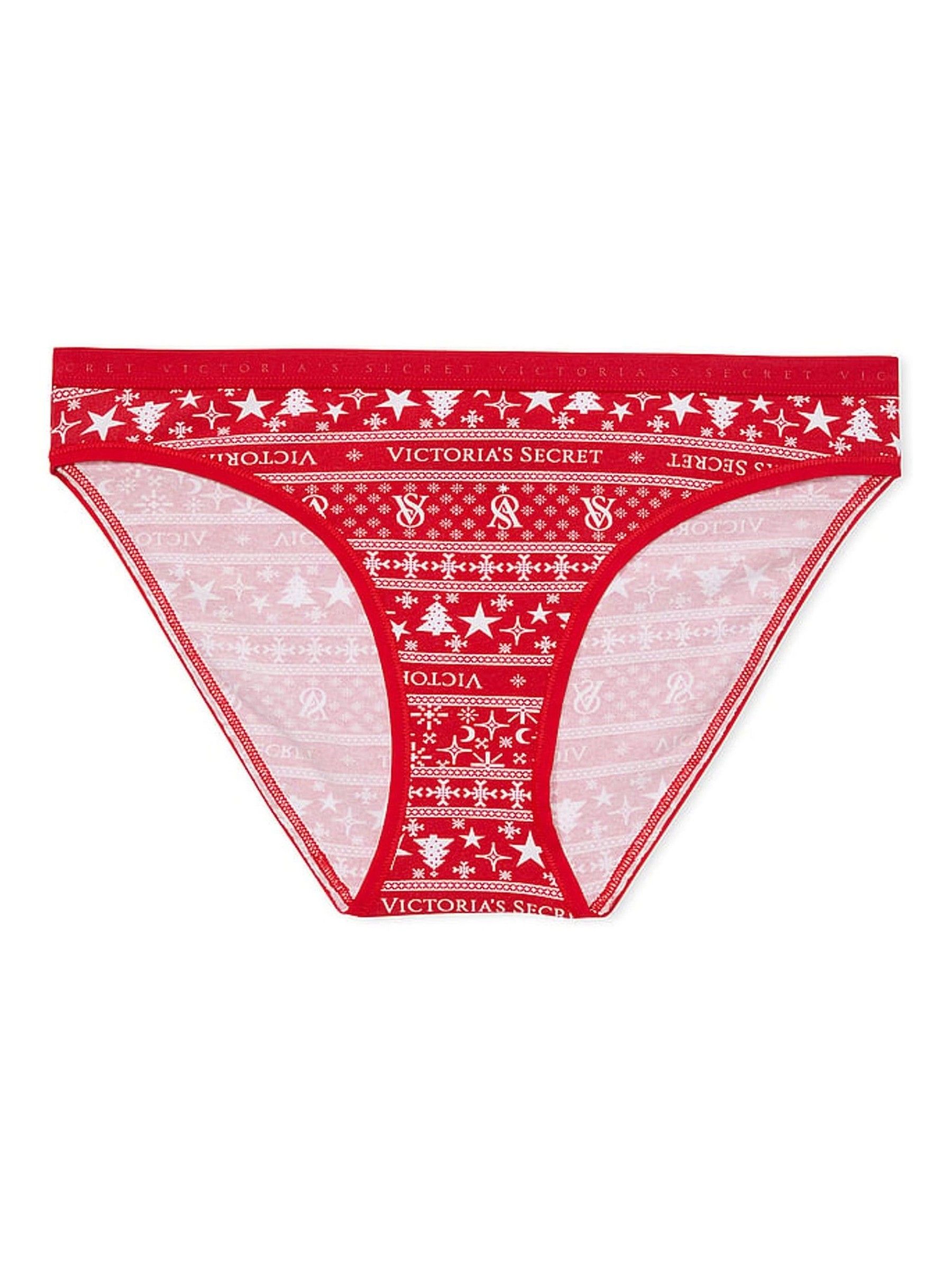 Red Fairisle - Thong Knickers