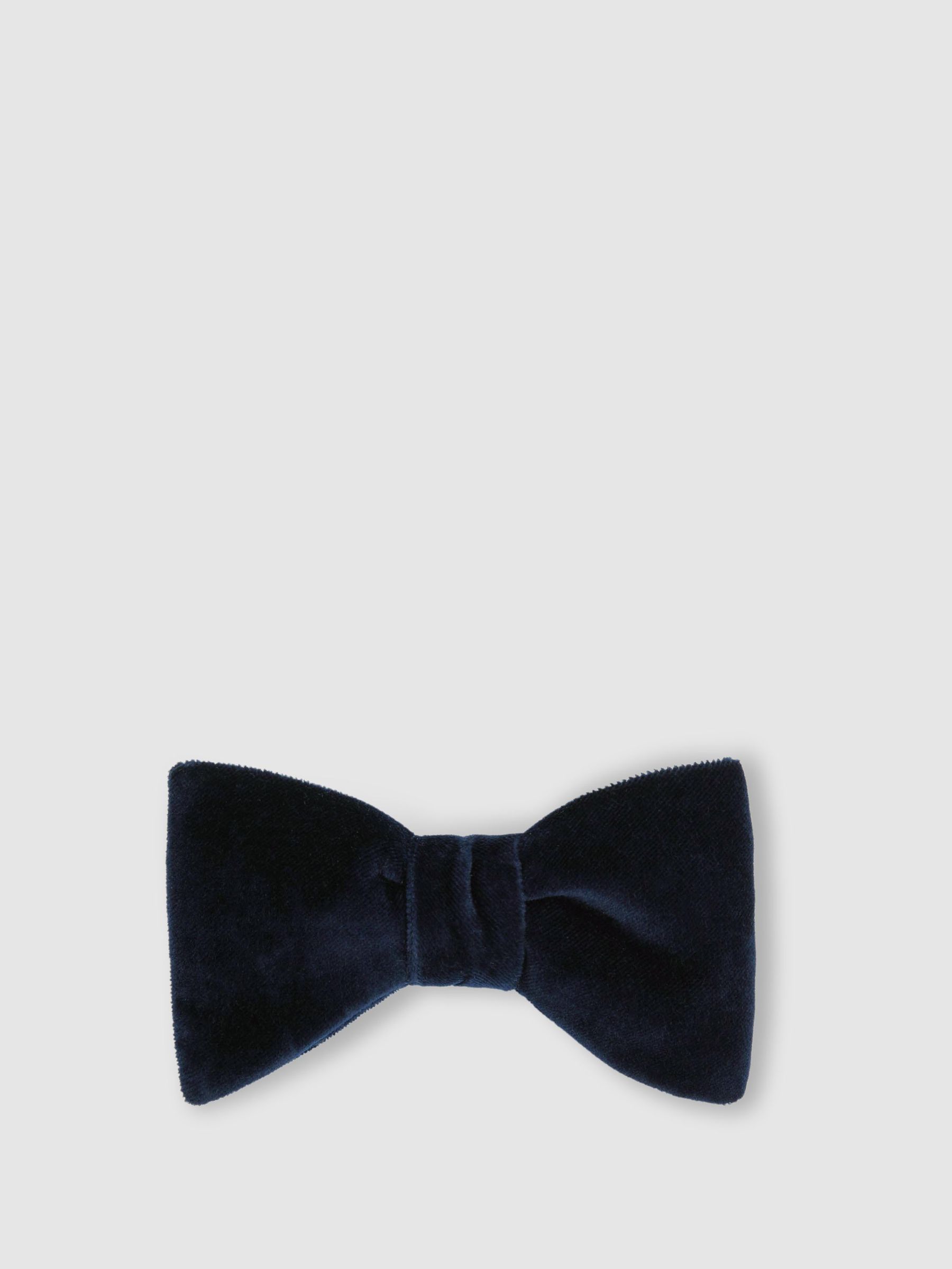 Velvet Bow Tie in Navy (H47149) | 370 QAR