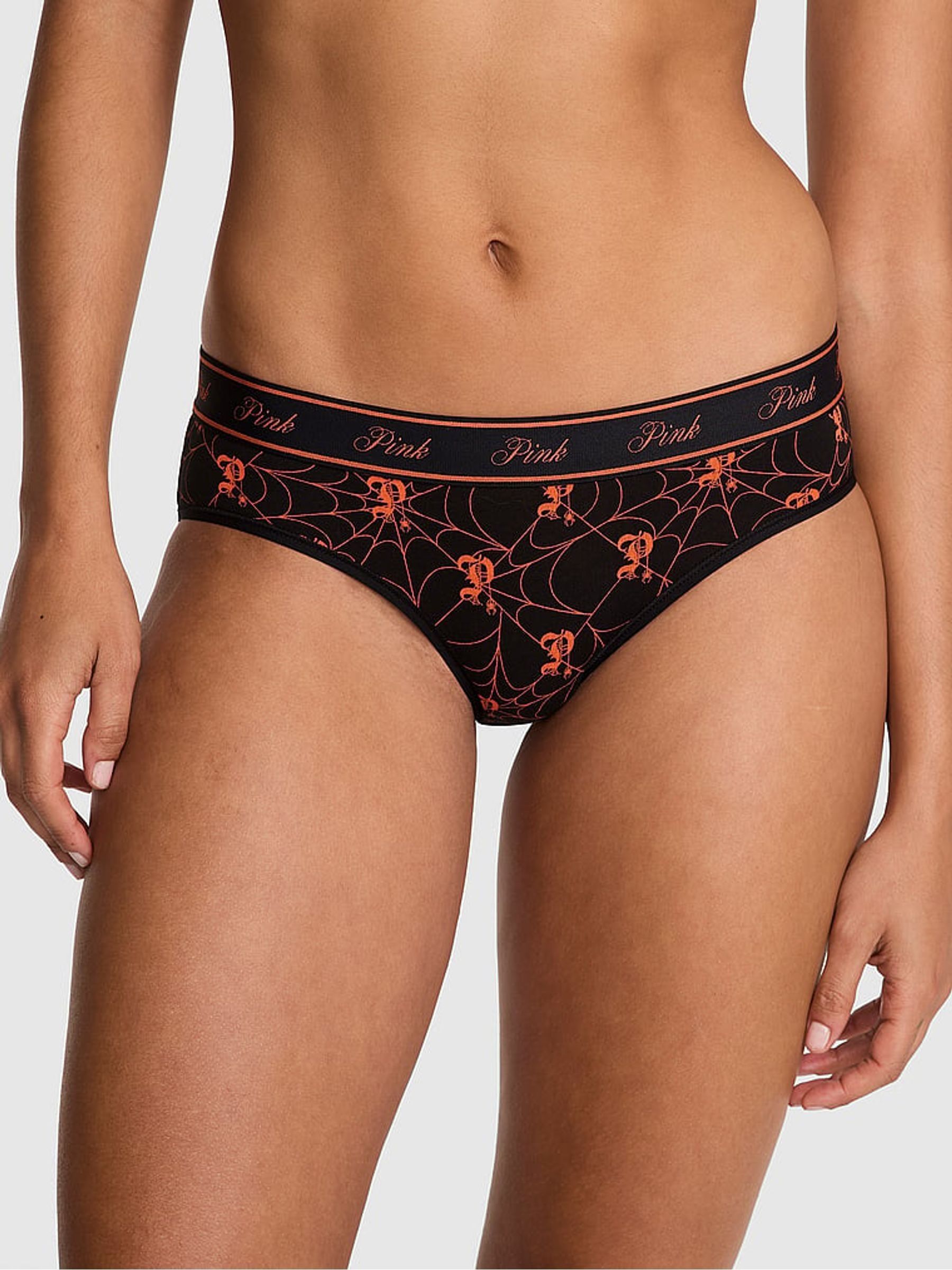 Black Halloween Spiderweb Hipster Cotton Logo Knickers (H48969) | €11.50
