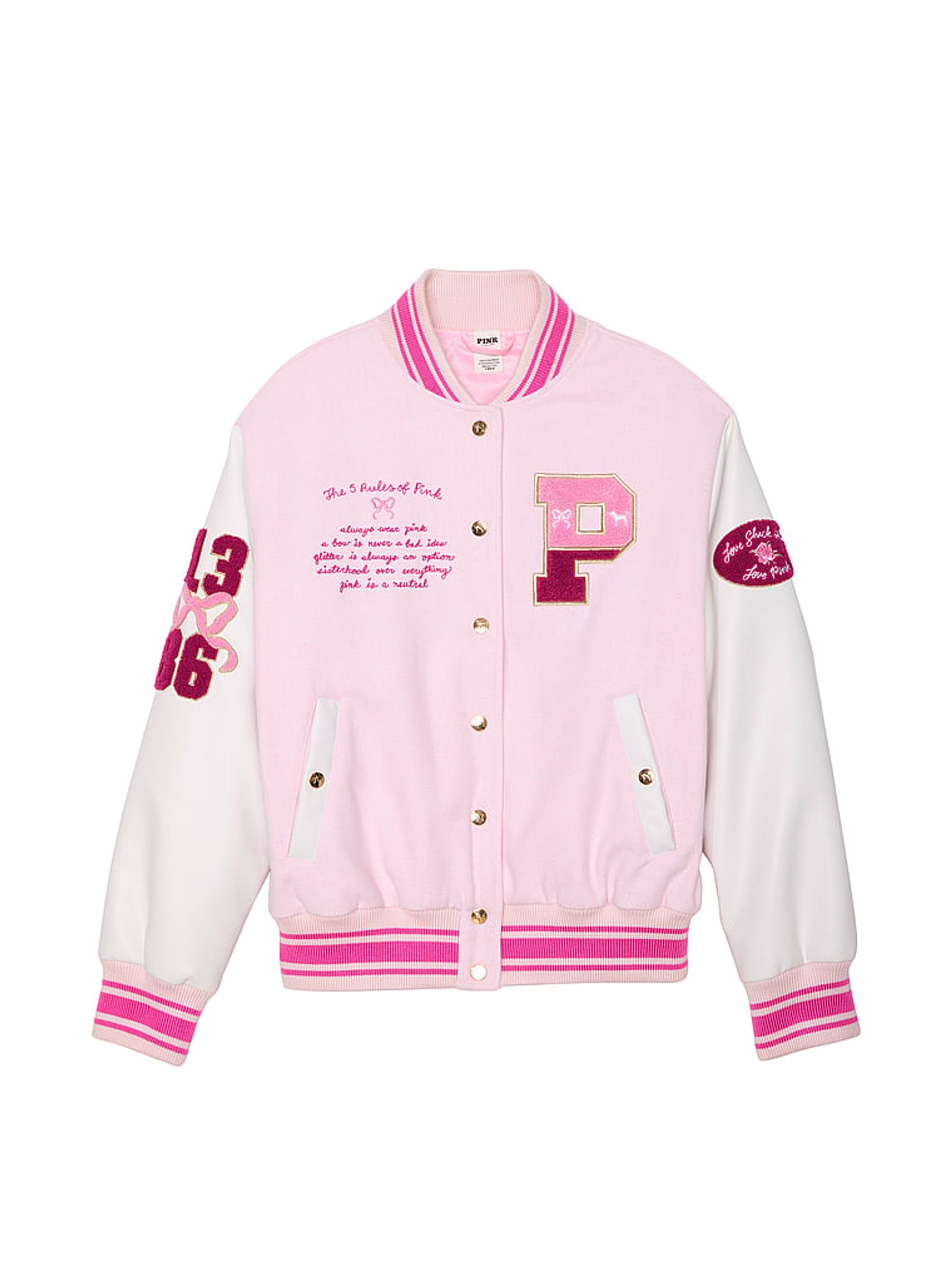 Pink Varsity Jacket (H52107) | €165