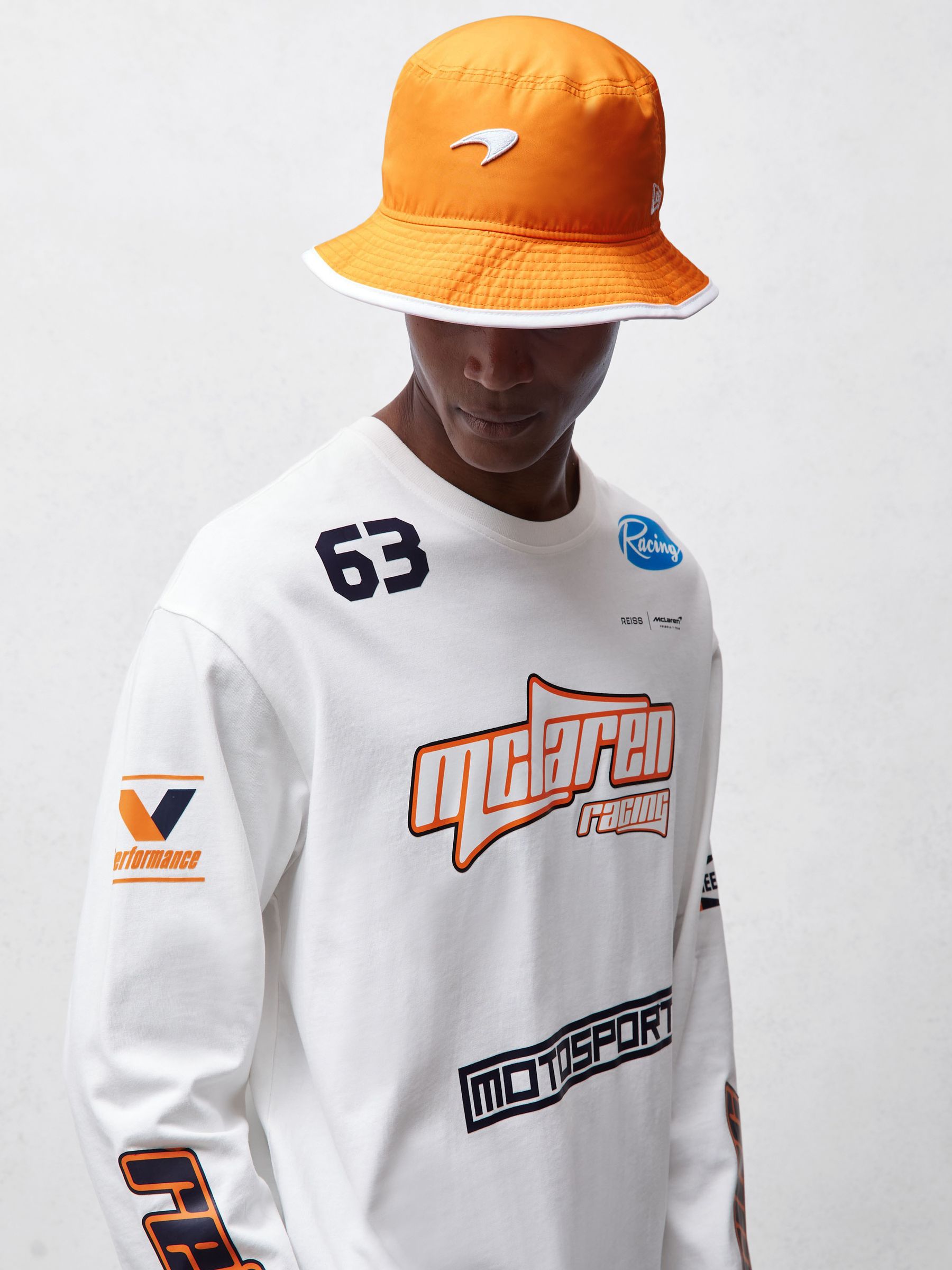 McLaren F1 Team Speedmark Bucket Hat in Papaya Orange (H57180) | 255 SAR