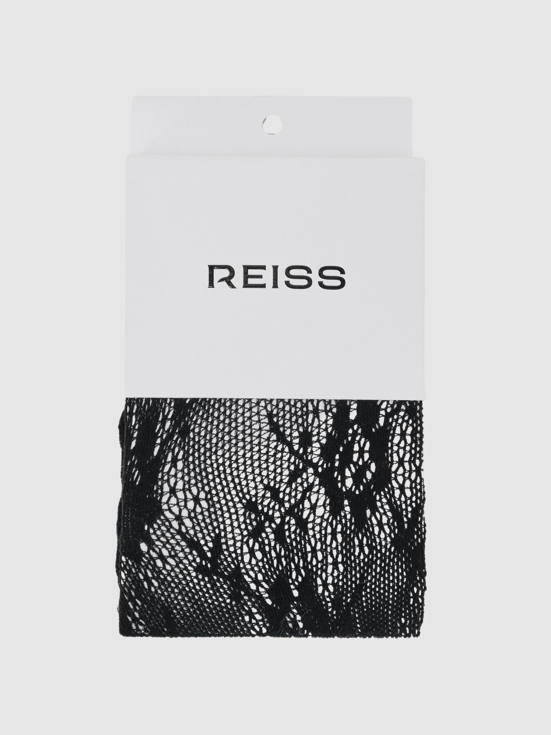 Floral Lace Tights in Black (H57962) | 155 QAR