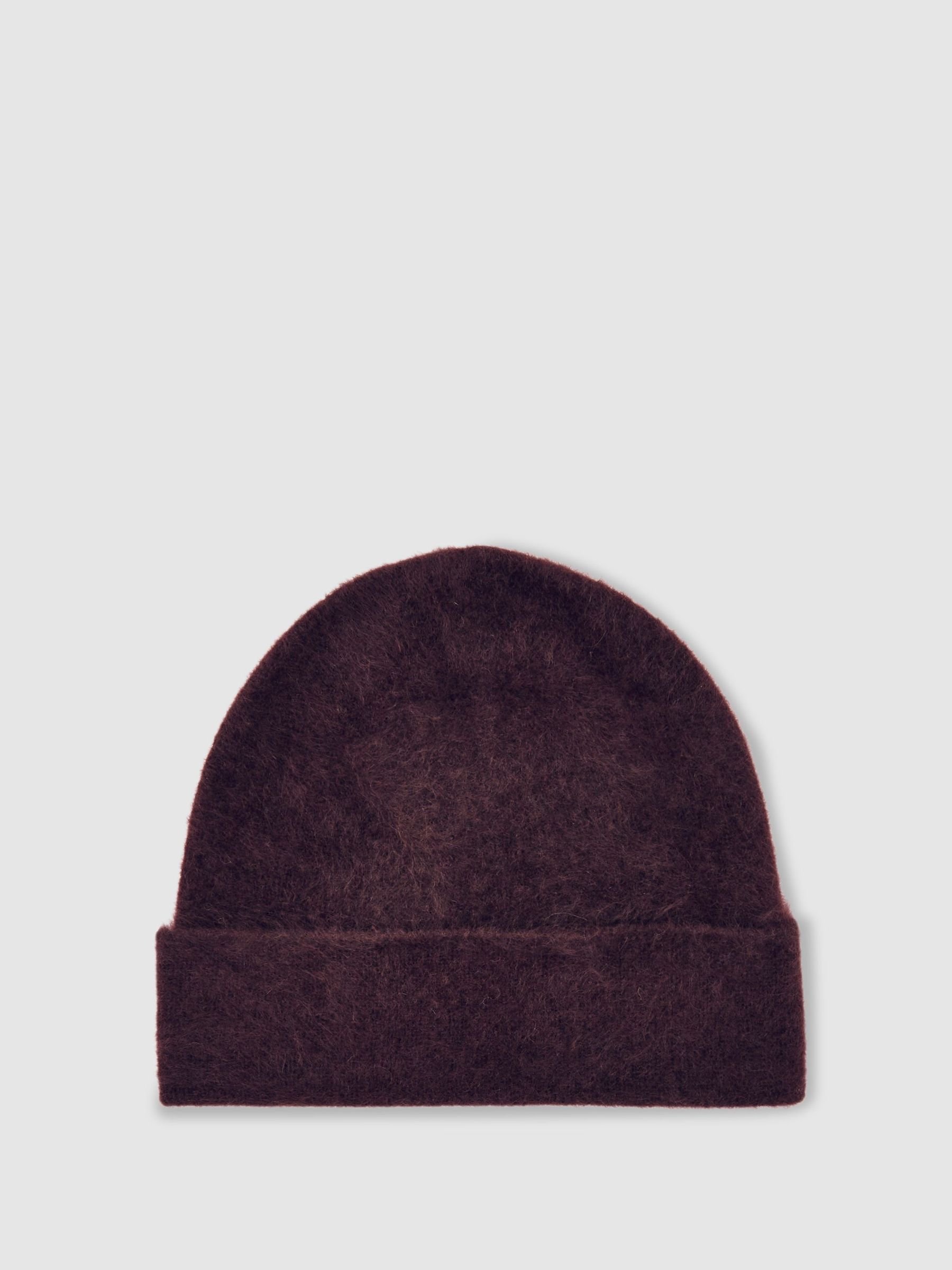 100% Cashmere Beanie in Burgundy (H58103) | 480 QAR