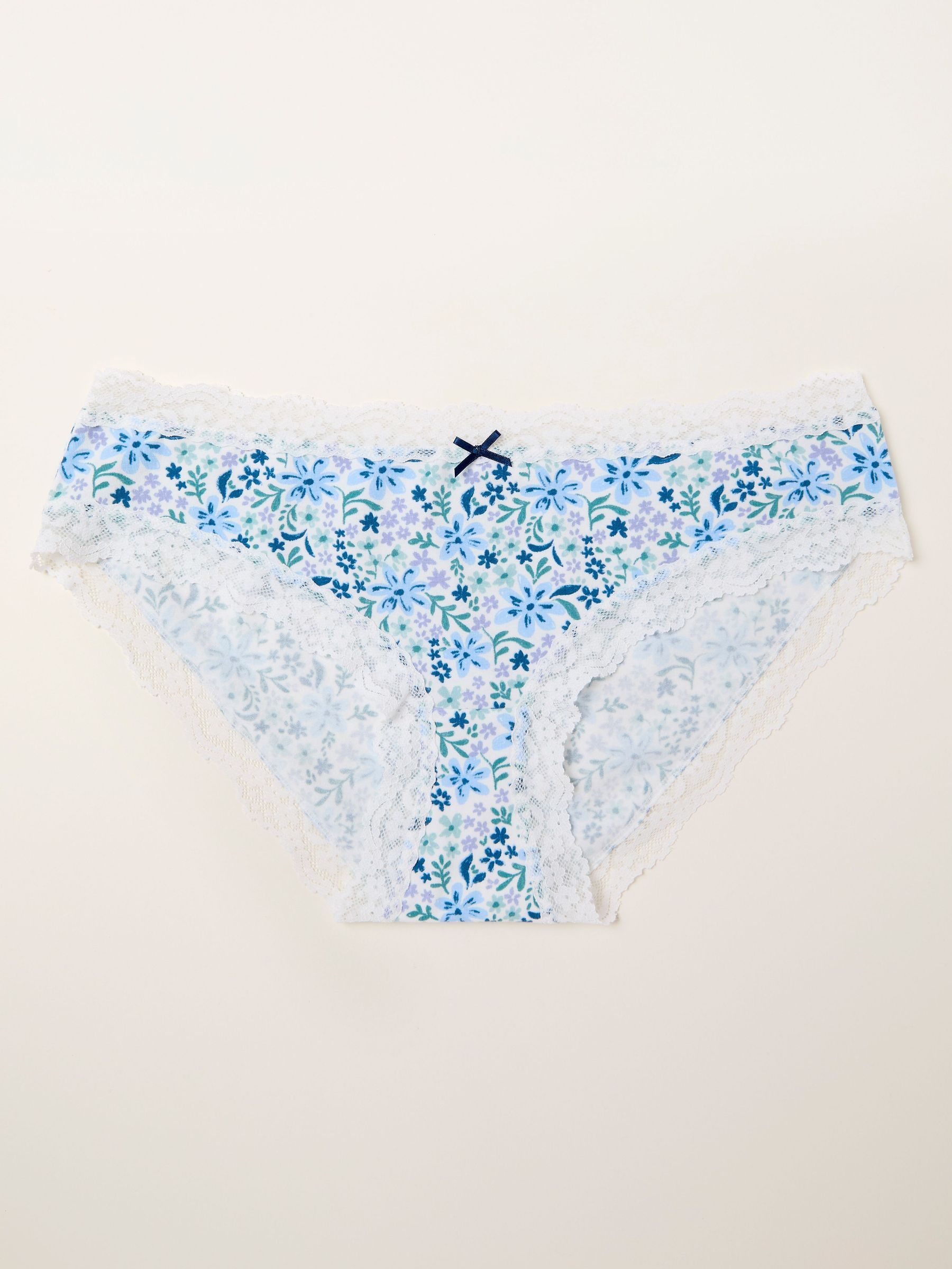 Ivory Floral Classic Knickers (H59227) | $17
