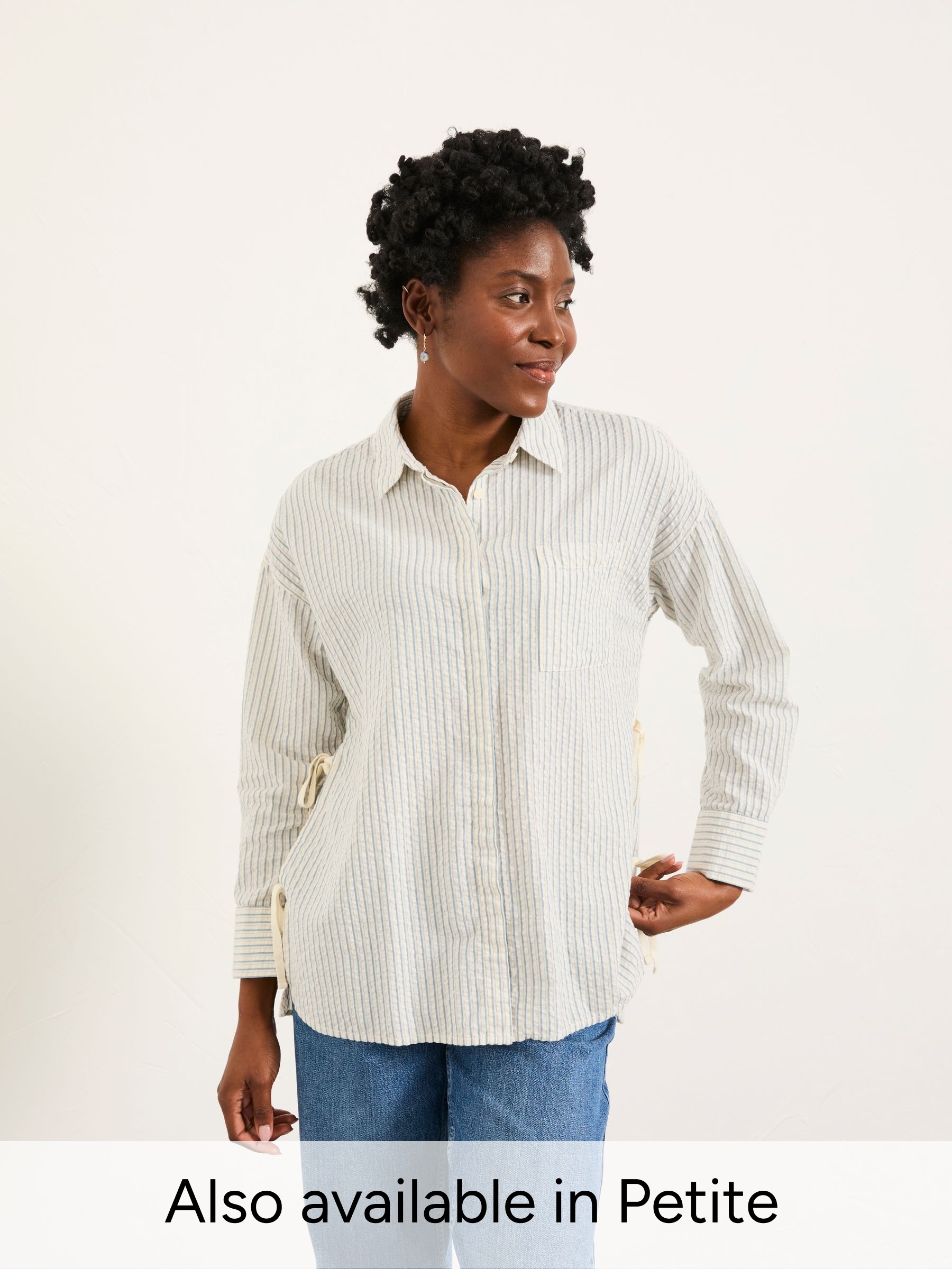 Skyla Ivory Regular Stripe Shirt (H59305) | €68.50