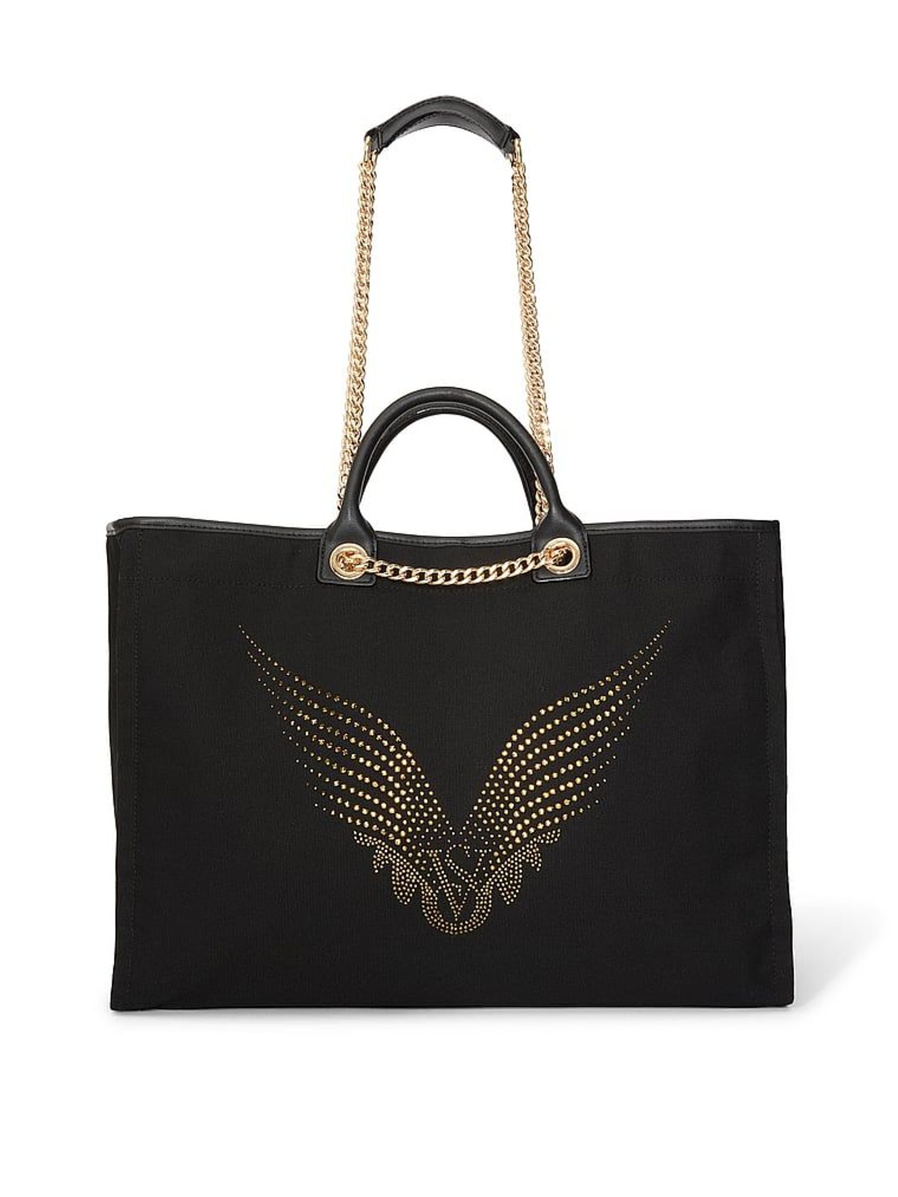 Black & Gold Rhinestone - Fashion Show Tote Bag