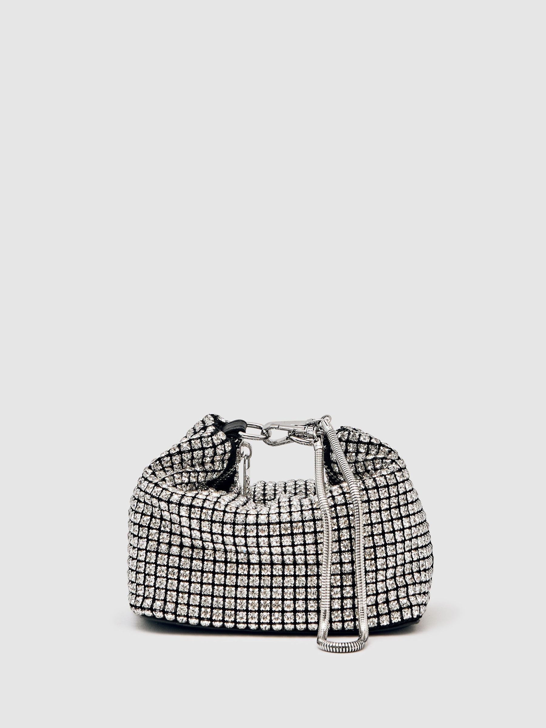 Crystal Pouch Bag in Silver (H60481) | €50