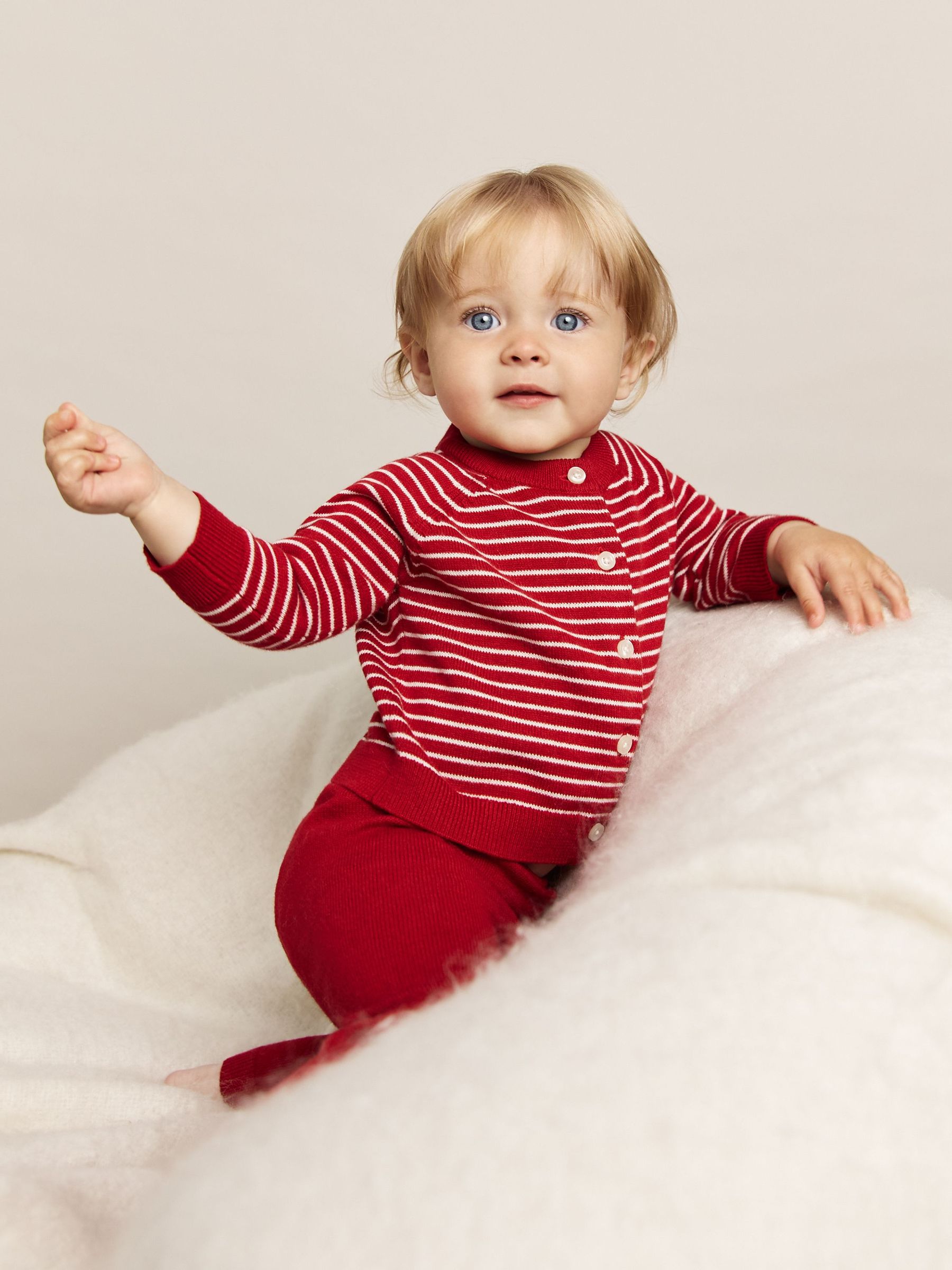 Cardigan And Leggings Set With Cashmere in Red (H60497) | $95