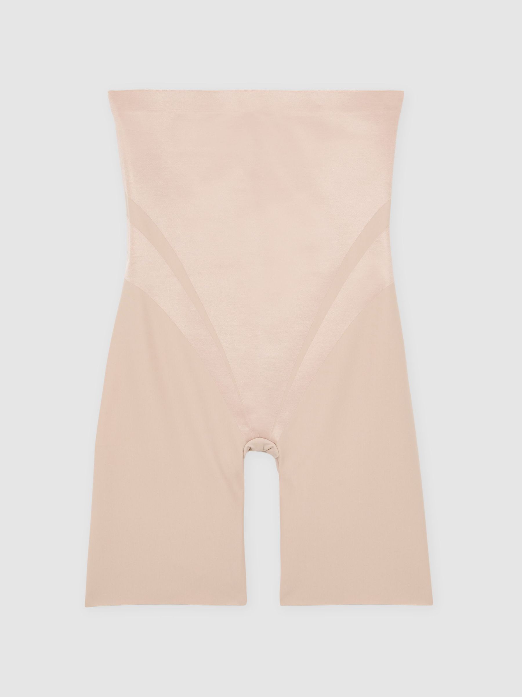Spanx High-Waisted Mid-Thigh Shorts in Champagne Beige (H60877) | €95