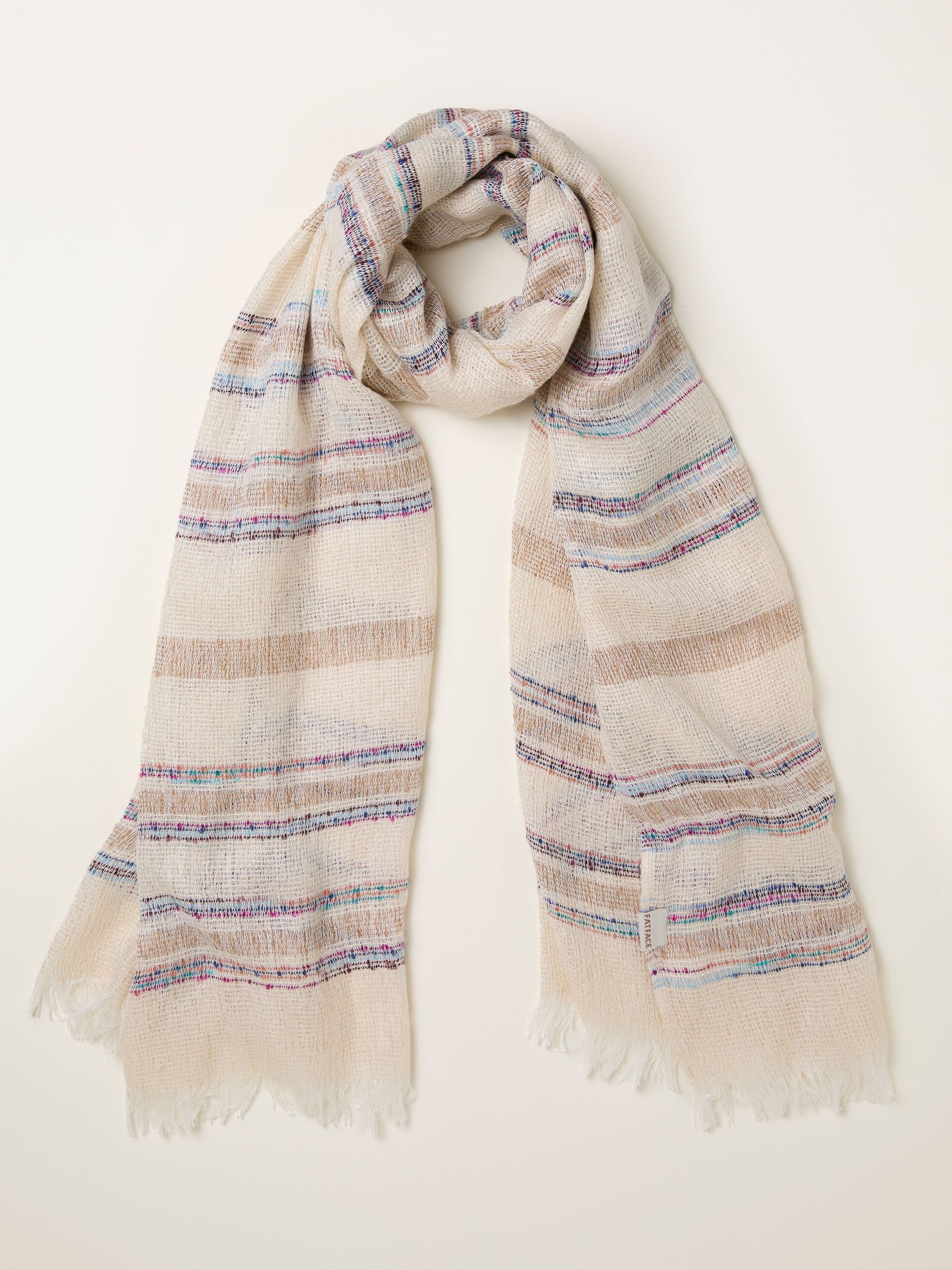 Natural Stripe Festival Scarf (H63098) | €36