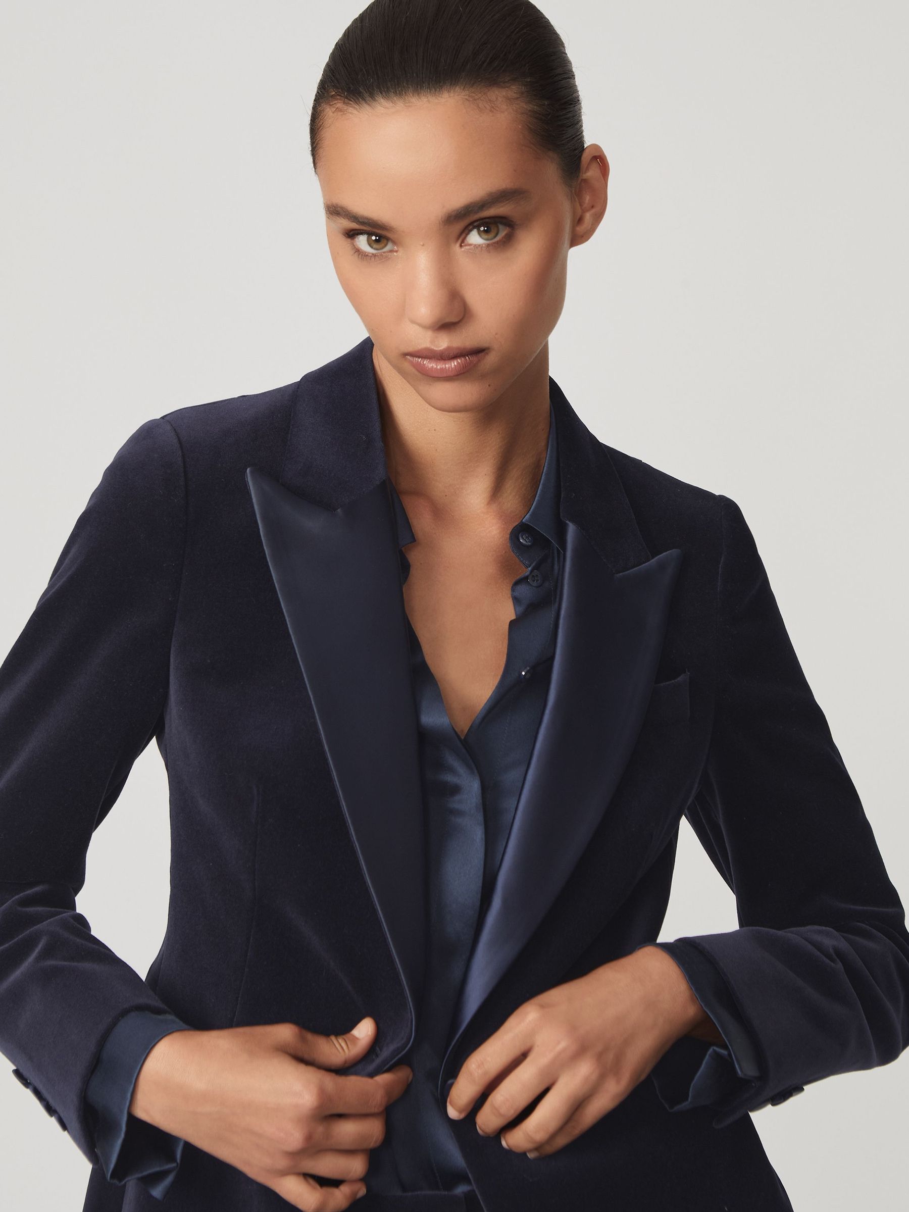 Petite Suit Jacket in Navy (H64299) | 1,525 QAR